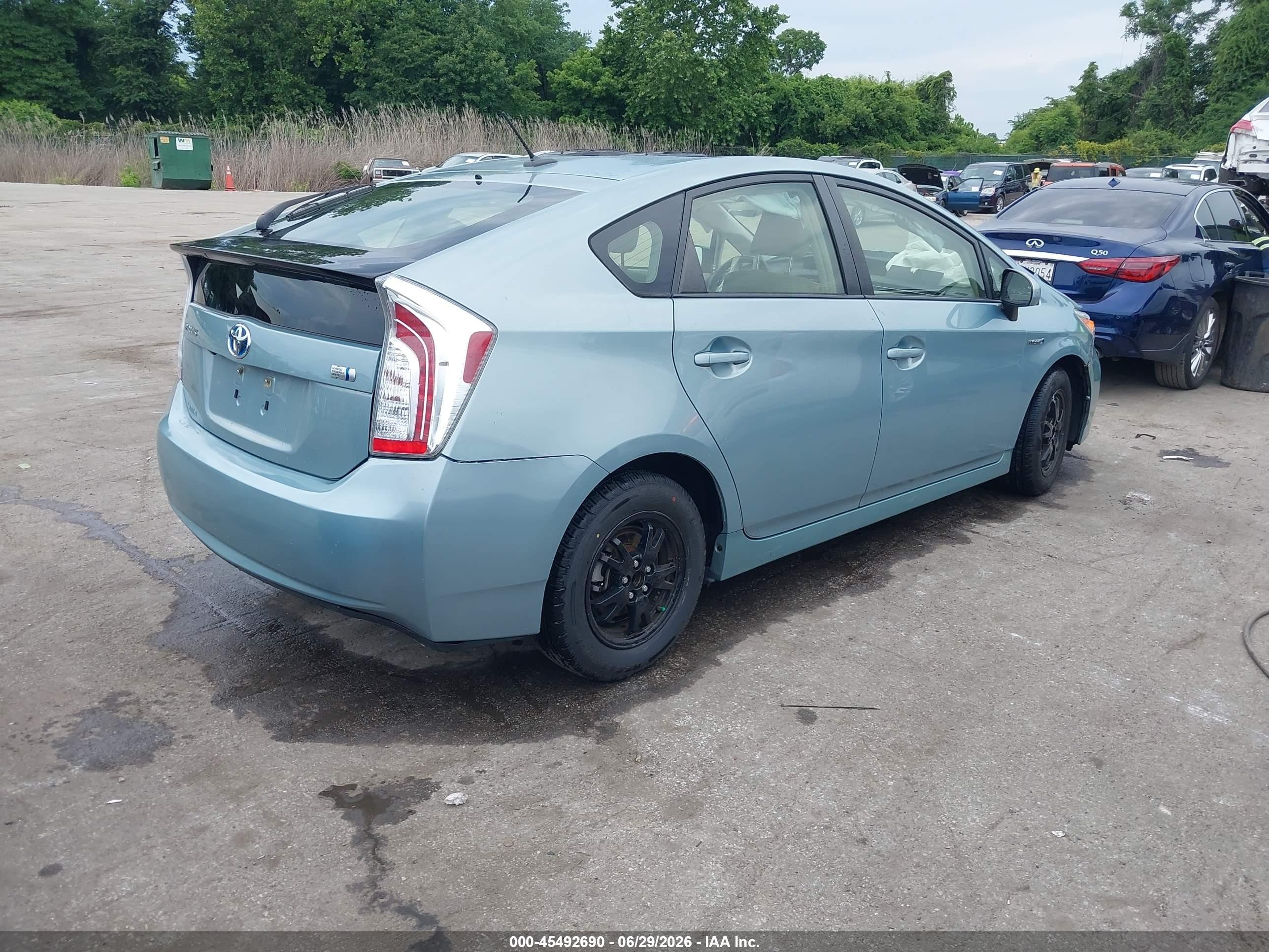 2015 Toyota Prius Four Blue vin: JTDKN3DUXF1889823
