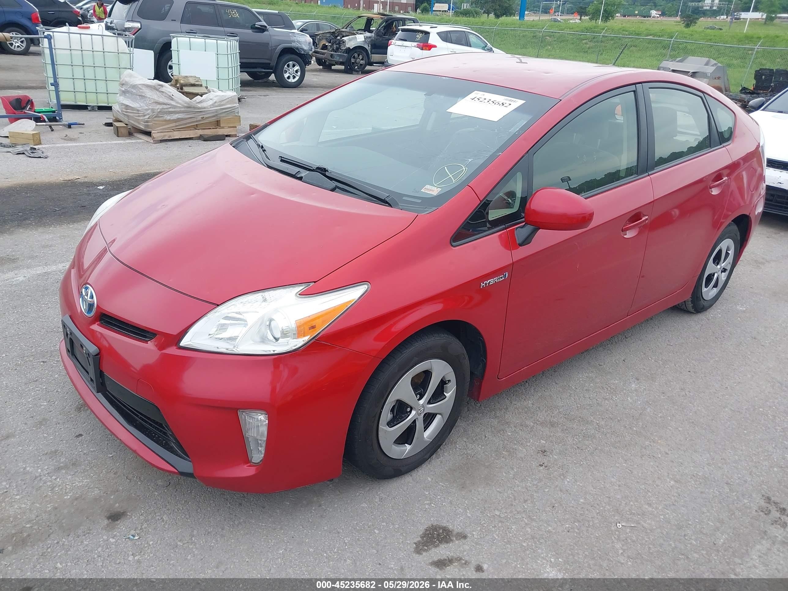2015 Toyota Prius Two Red vin: JTDKN3DUXF1909388