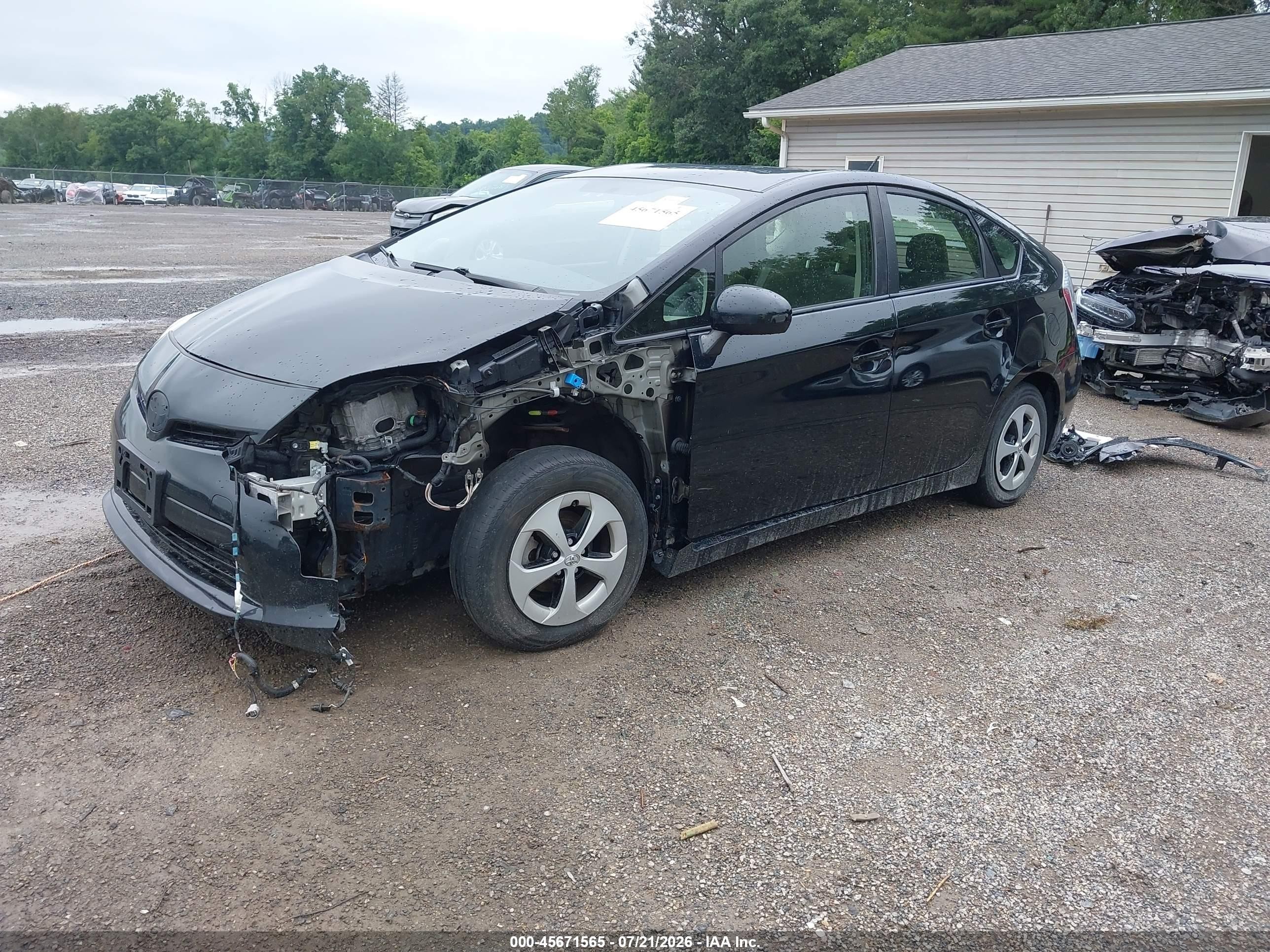 2015 Toyota Prius Two Black vin: JTDKN3DUXF1915921