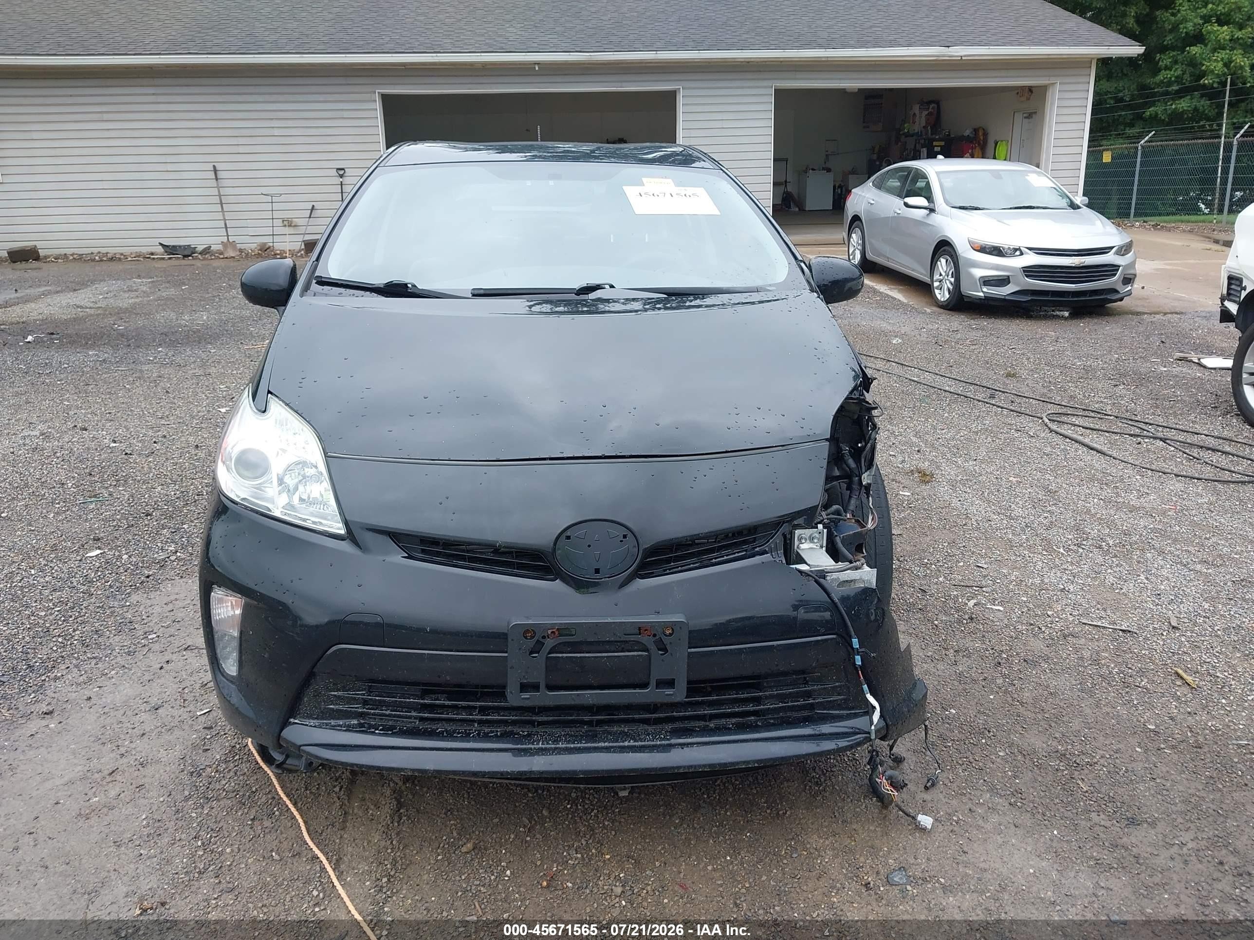 2015 Toyota Prius Two Black vin: JTDKN3DUXF1915921