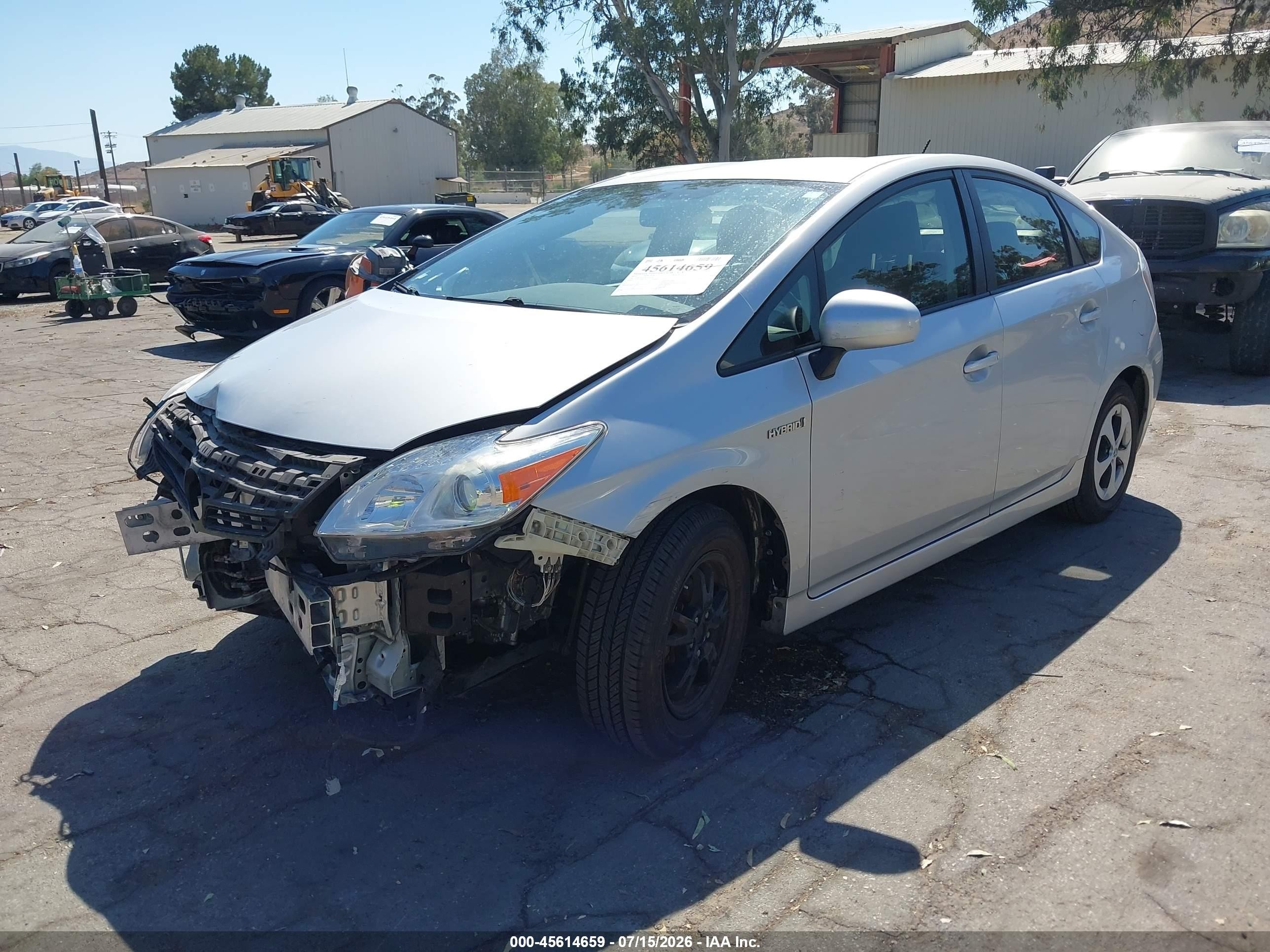 2015 Toyota Prius Two Silver vin: JTDKN3DUXF1930550