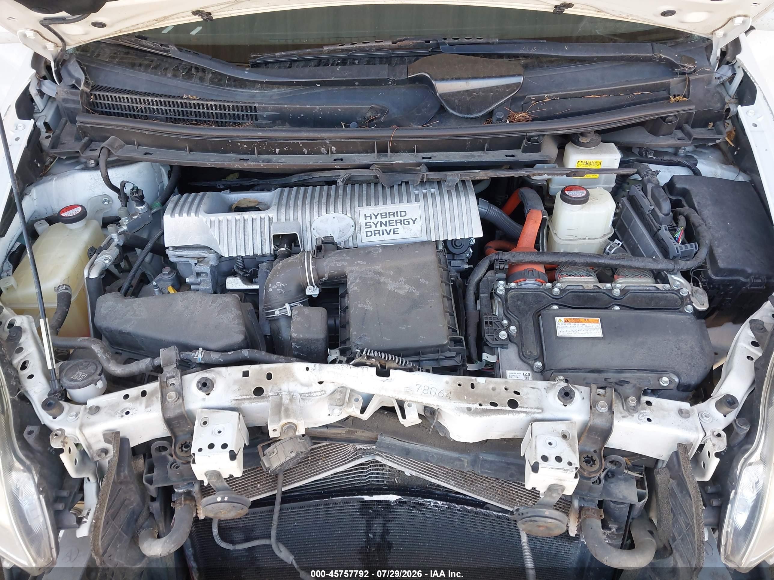 2015 Toyota Prius Three Белый vin: JTDKN3DUXF1933089