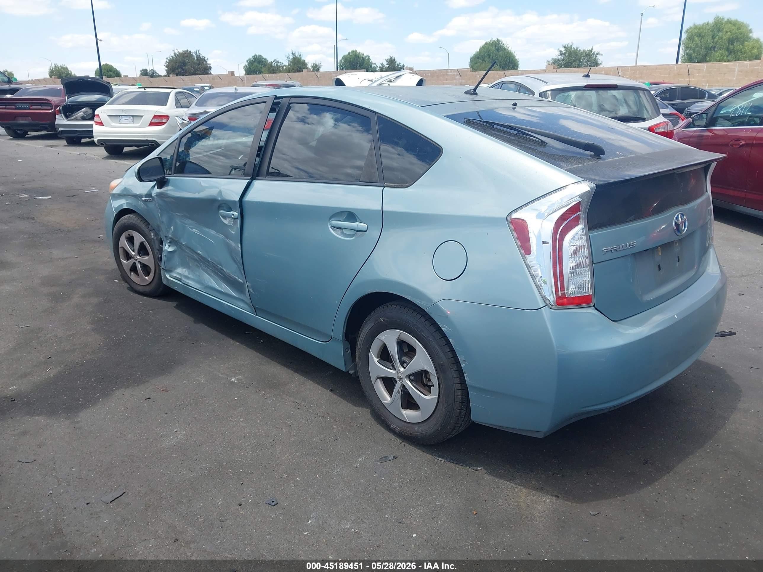 2015 Toyota Prius Two Teal vin: JTDKN3DUXF1934422