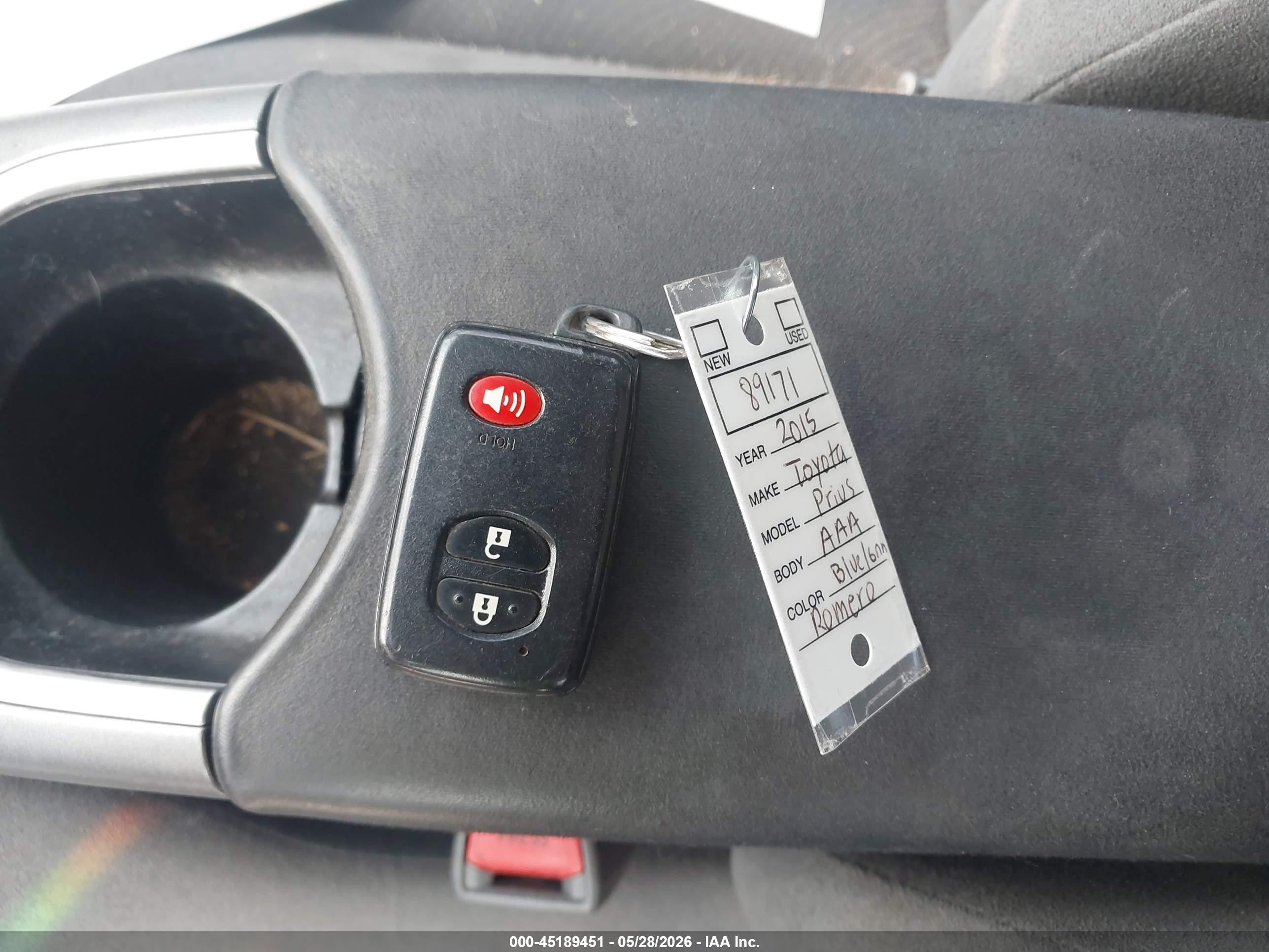 2015 Toyota Prius Two Teal vin: JTDKN3DUXF1934422