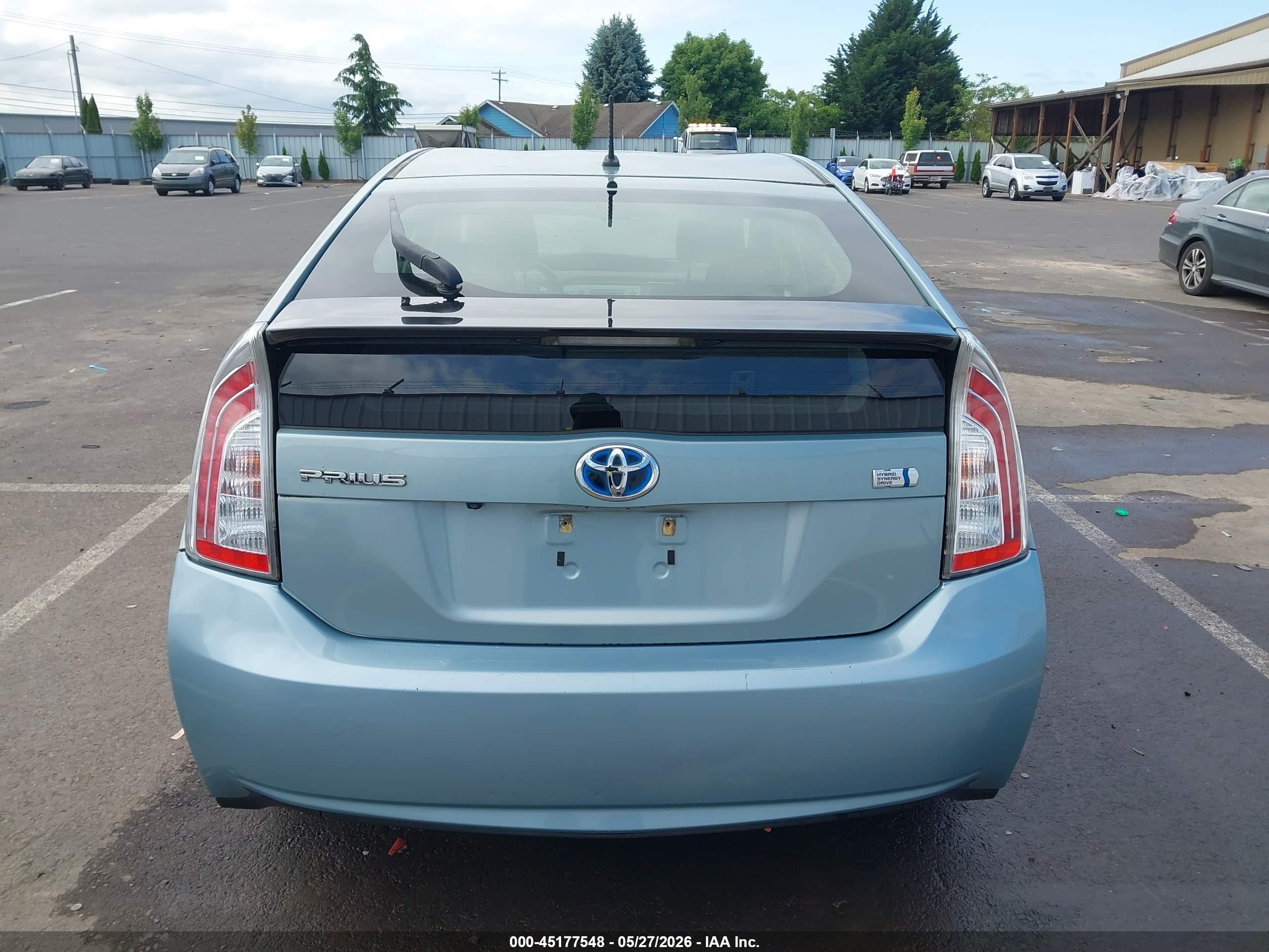 2015 Toyota Prius Two Turquoise vin: JTDKN3DUXF1957036