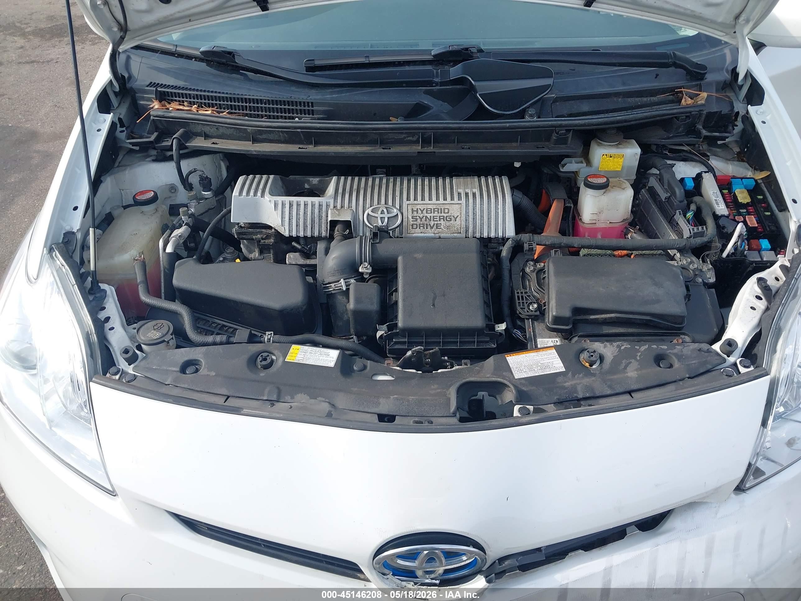 2015 Toyota Prius Two White vin: JTDKN3DUXF2000593