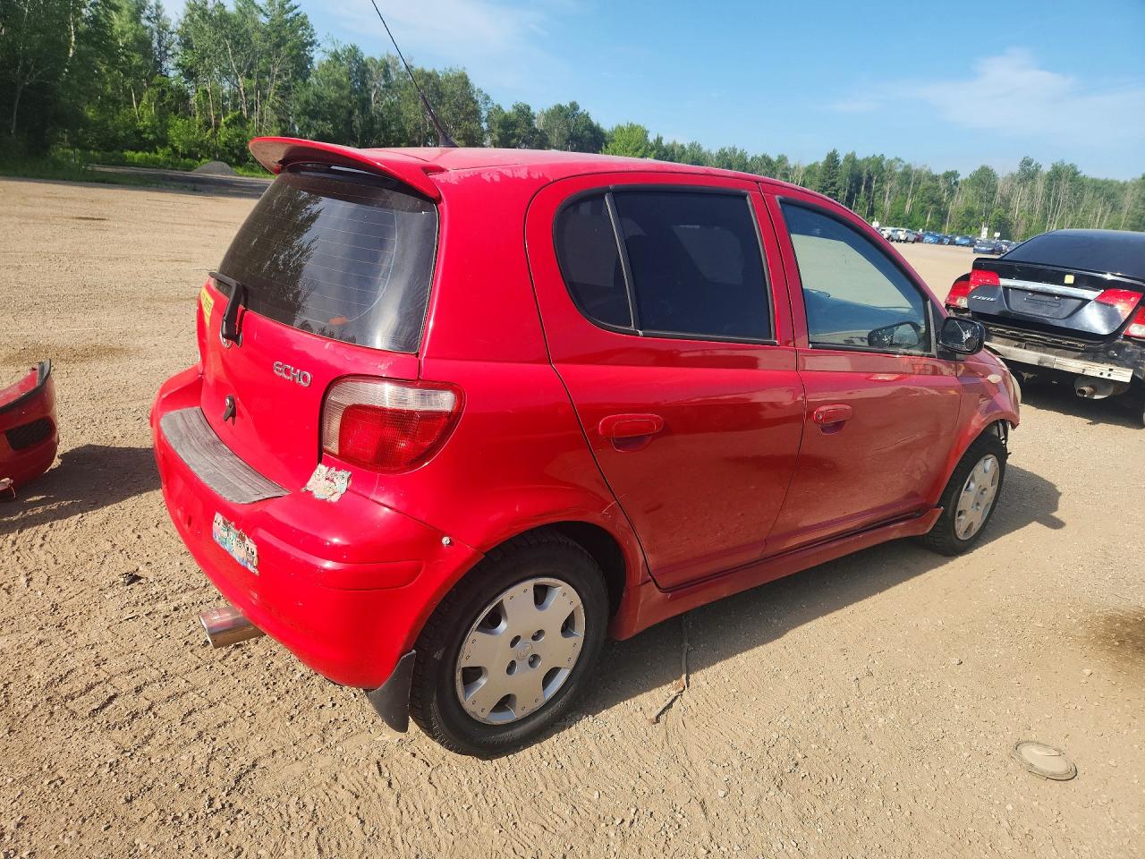 2005 Toyota Echo Red vin: JTDKT123450086451