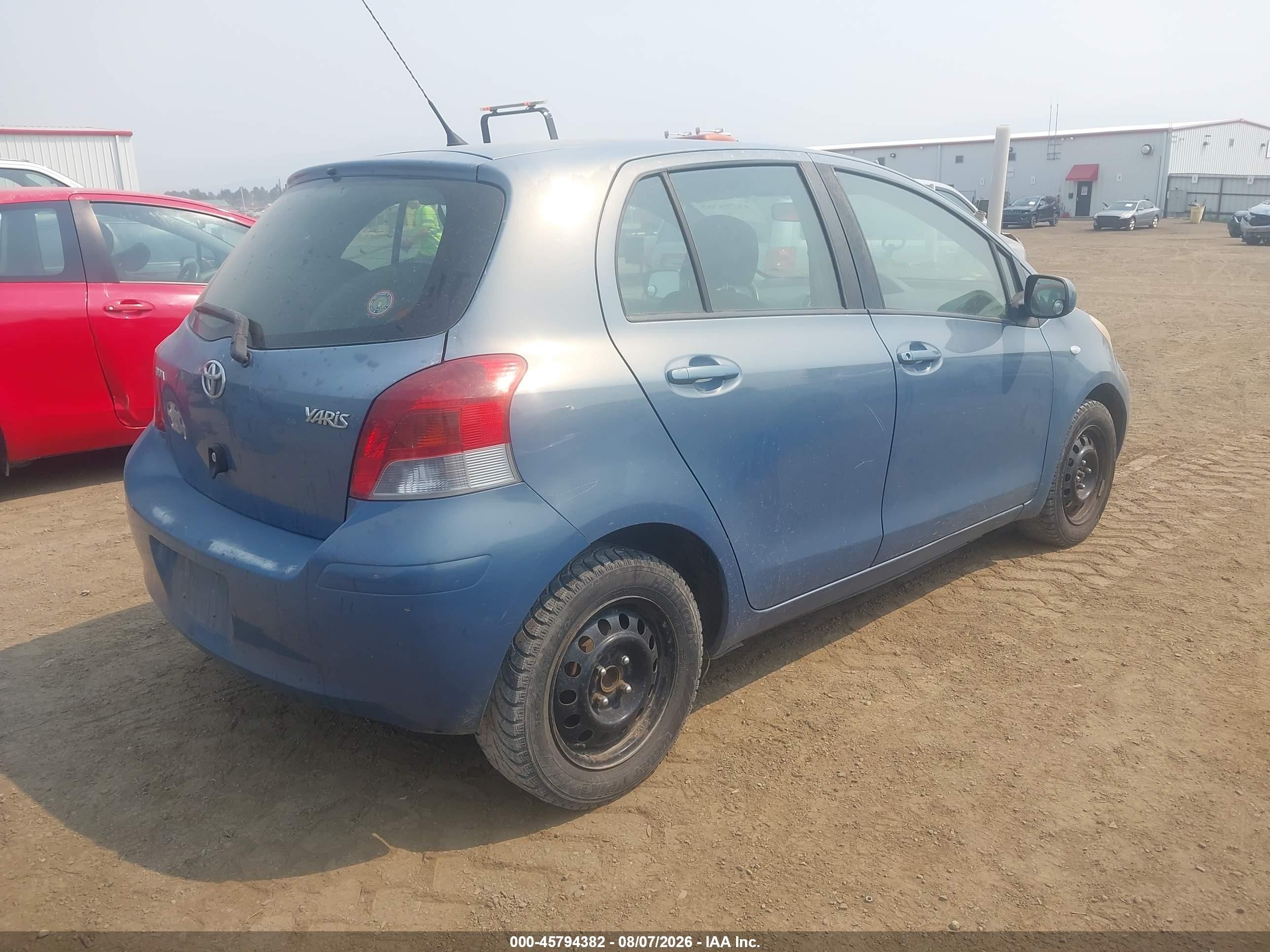 2010 Toyota Yaris   Light Blue vin: JTDKT4K32A5324747