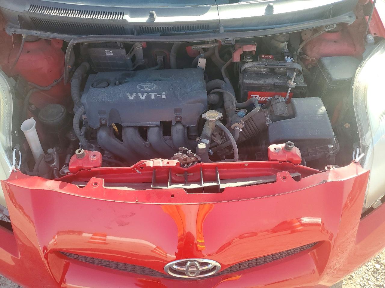 2011 Toyota Yaris Base Red vin: JTDKT4K34B5341129
