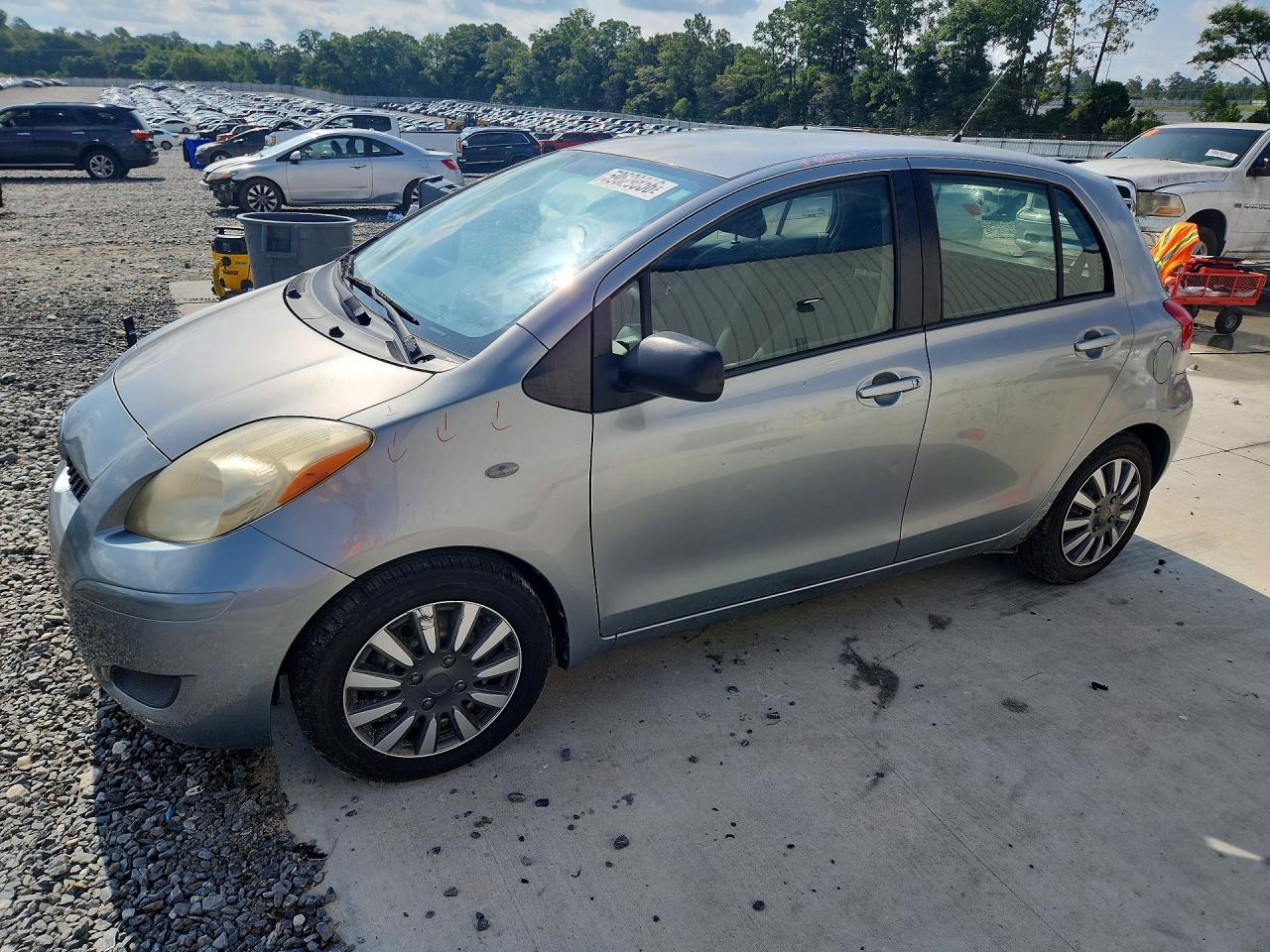 2010 Toyota Yaris Base Gray vin: JTDKT4K37A5289025