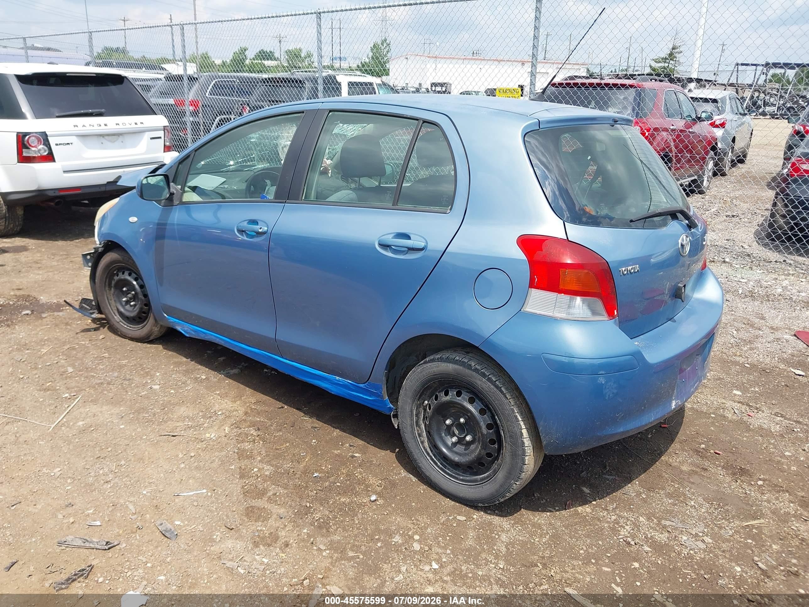 2011 Toyota Yaris Base (a4) Blue vin: JTDKT4K39B5336816