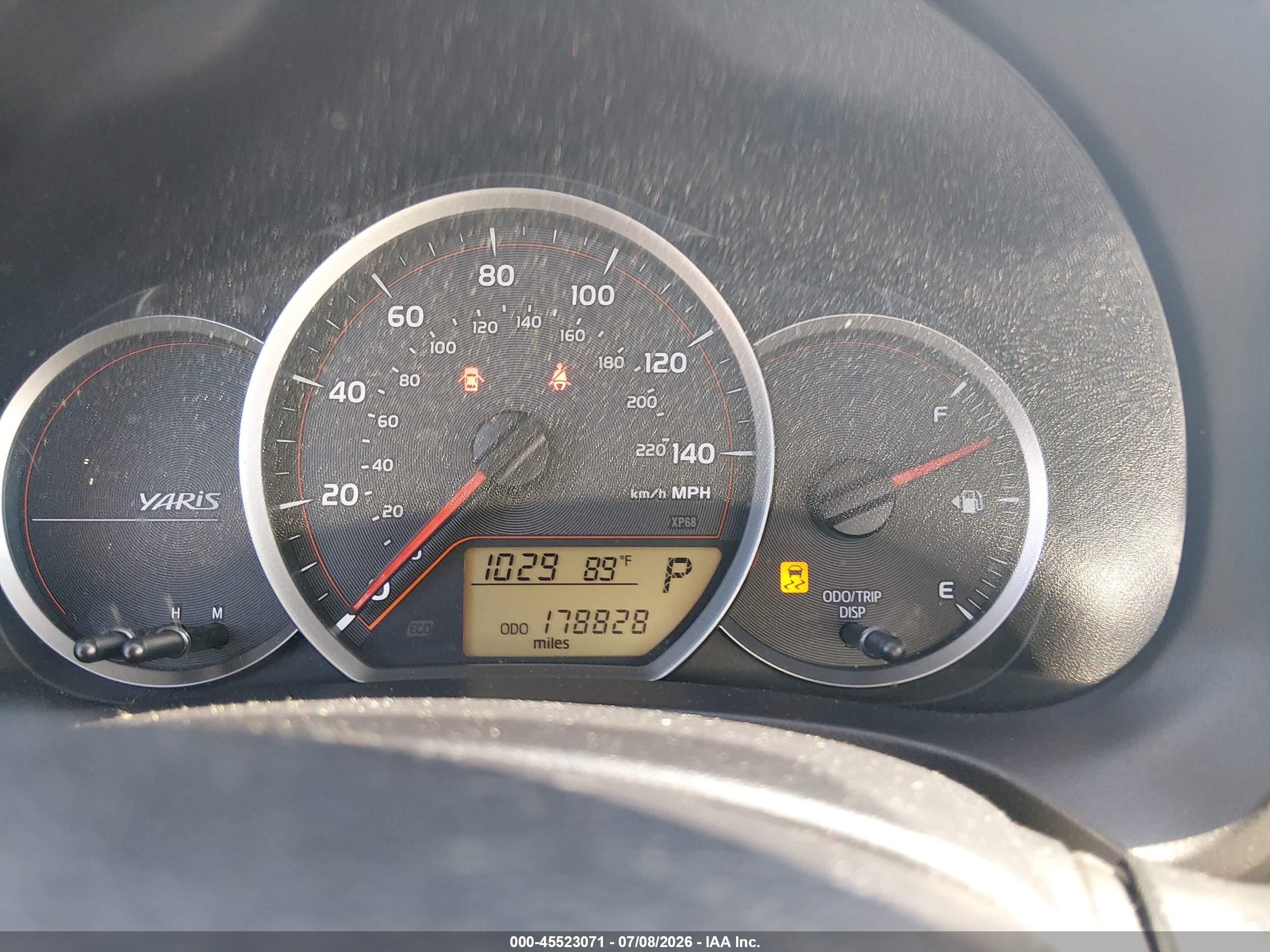 2012 Toyota Yaris Le Light Blue vin: JTDKTUD30CD500846