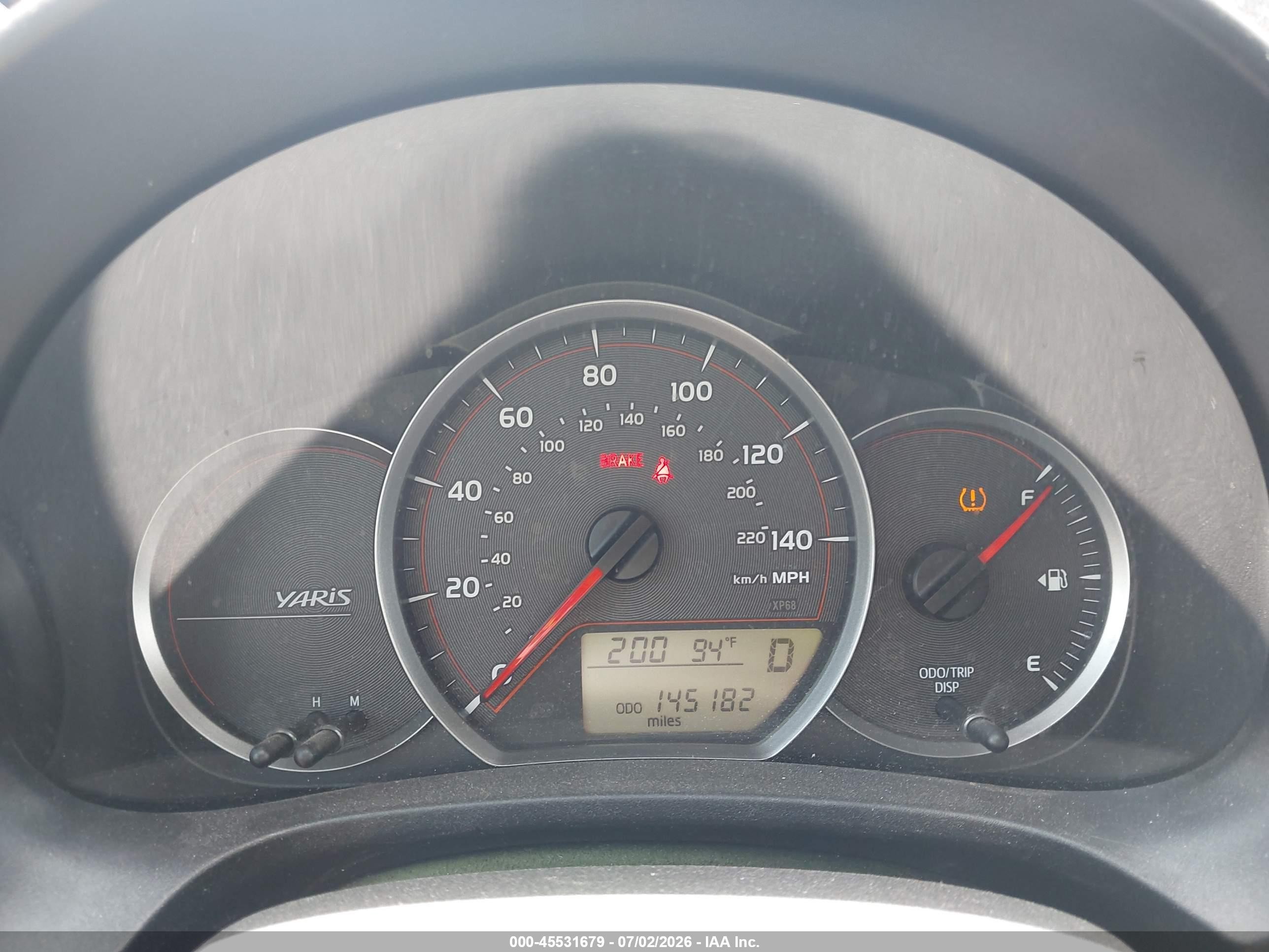 2012 Toyota Yaris Le Blue vin: JTDKTUD30CD539162