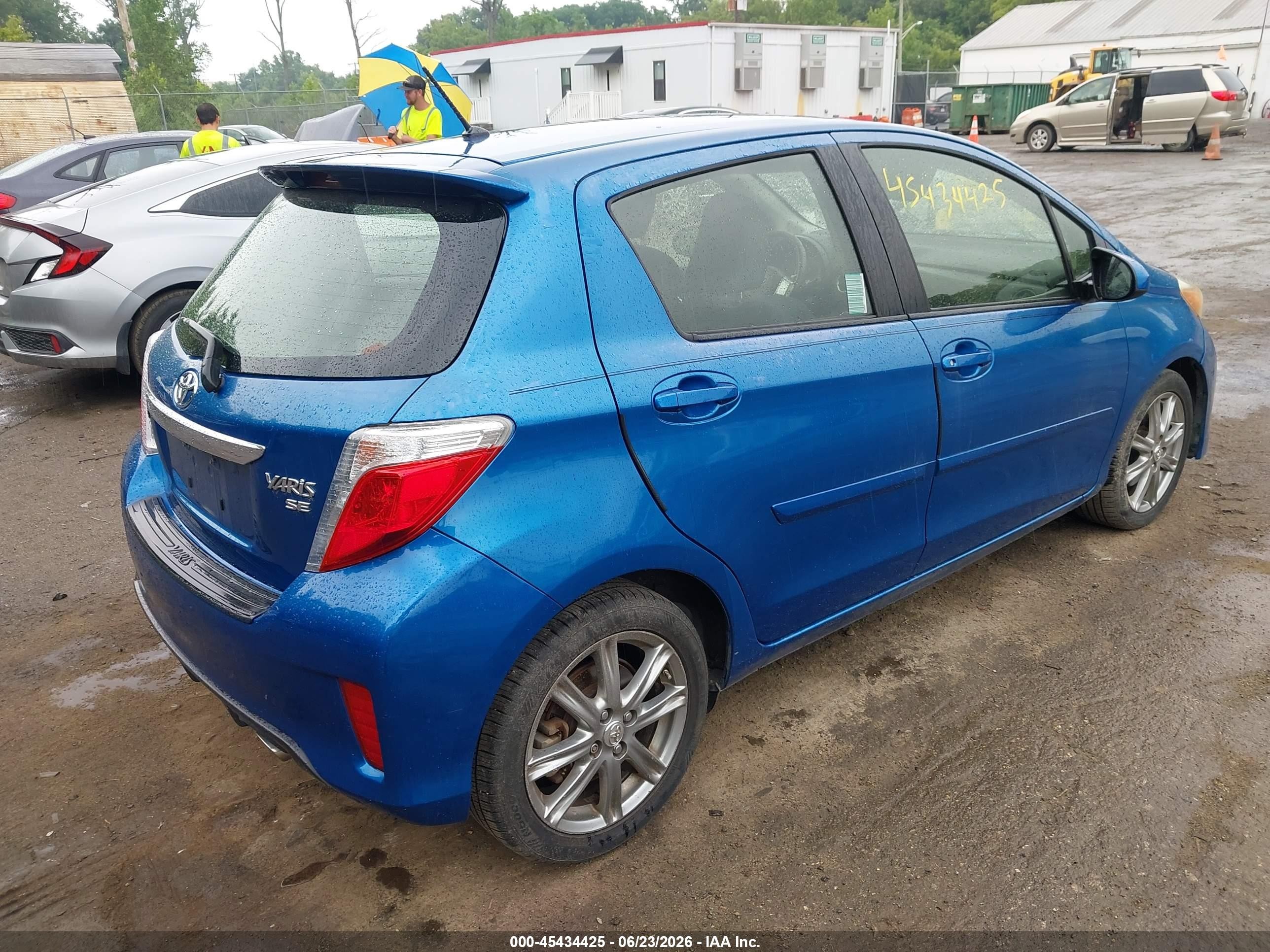 2013 Toyota Yaris   Blue vin: JTDKTUD30DD571479
