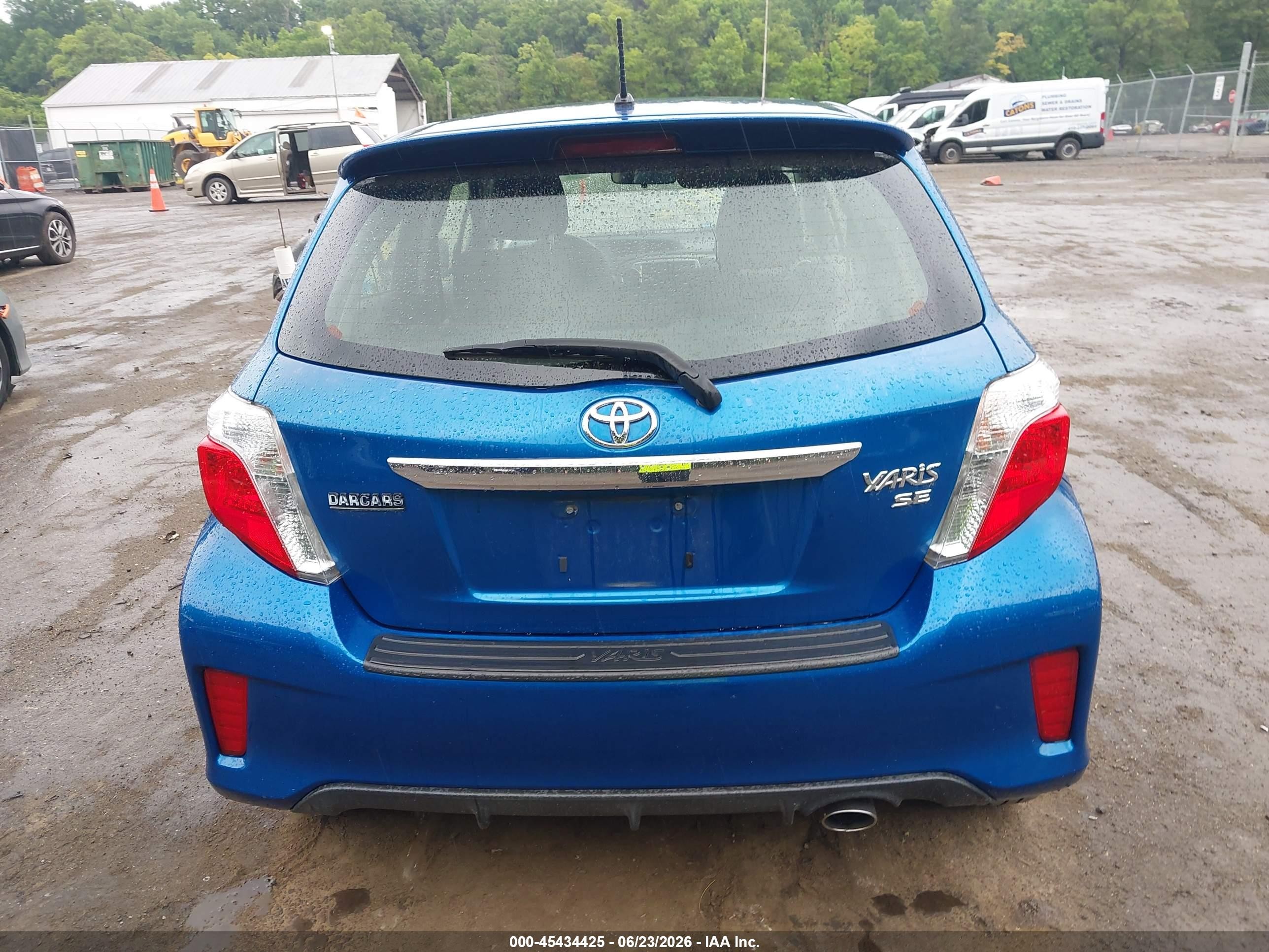 2013 Toyota Yaris   Blue vin: JTDKTUD30DD571479
