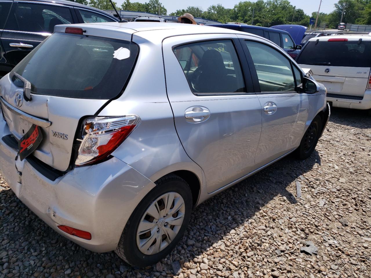2012 Toyota Yaris Silver vin: JTDKTUD31CD535301
