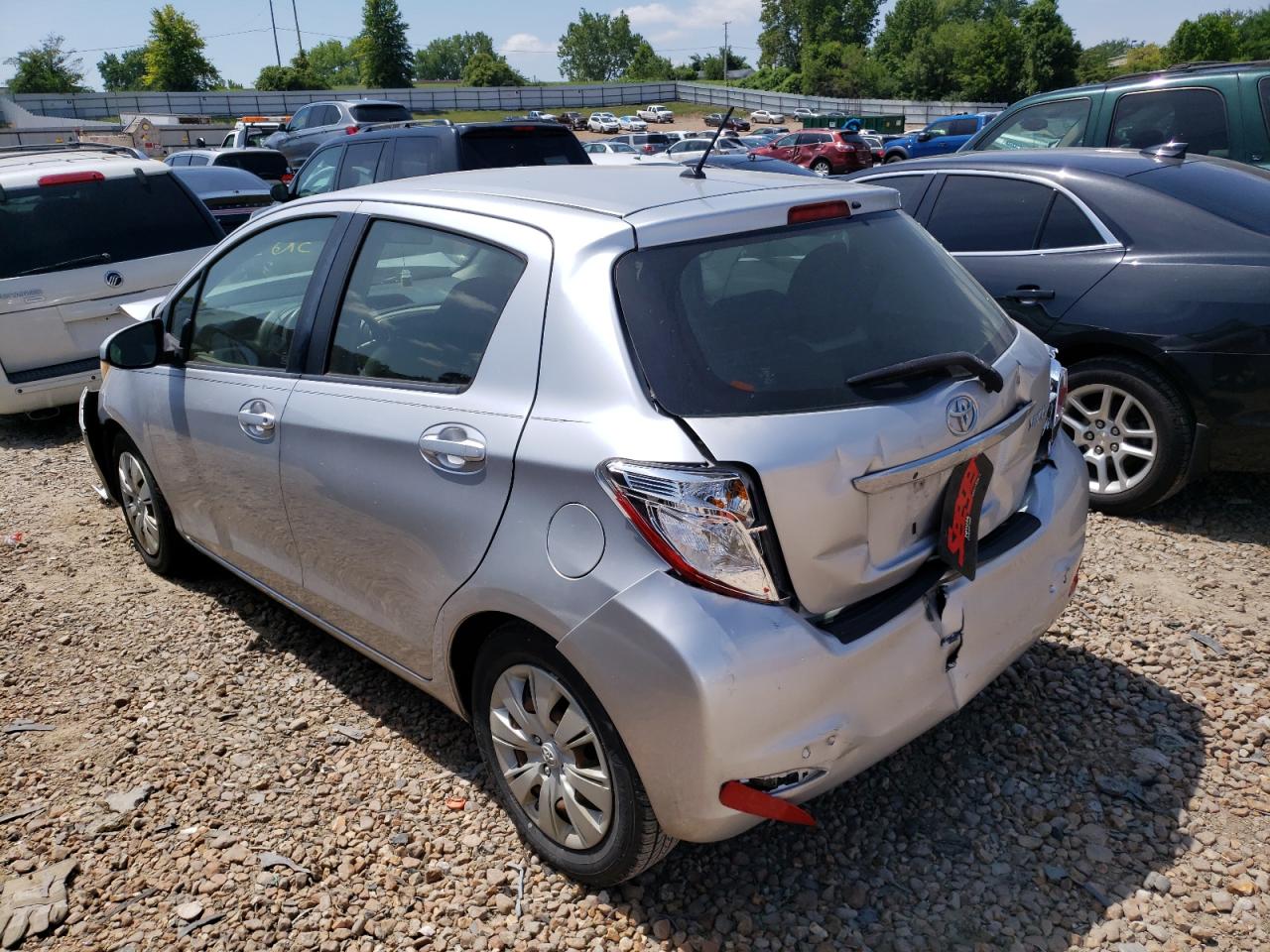 2012 Toyota Yaris Silver vin: JTDKTUD31CD535301