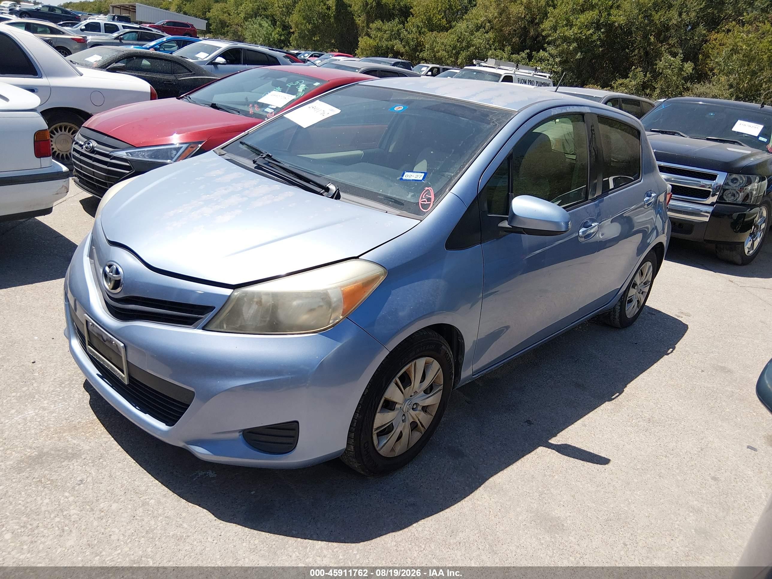 2013 Toyota Yaris Le Blue vin: JTDKTUD31DD553363