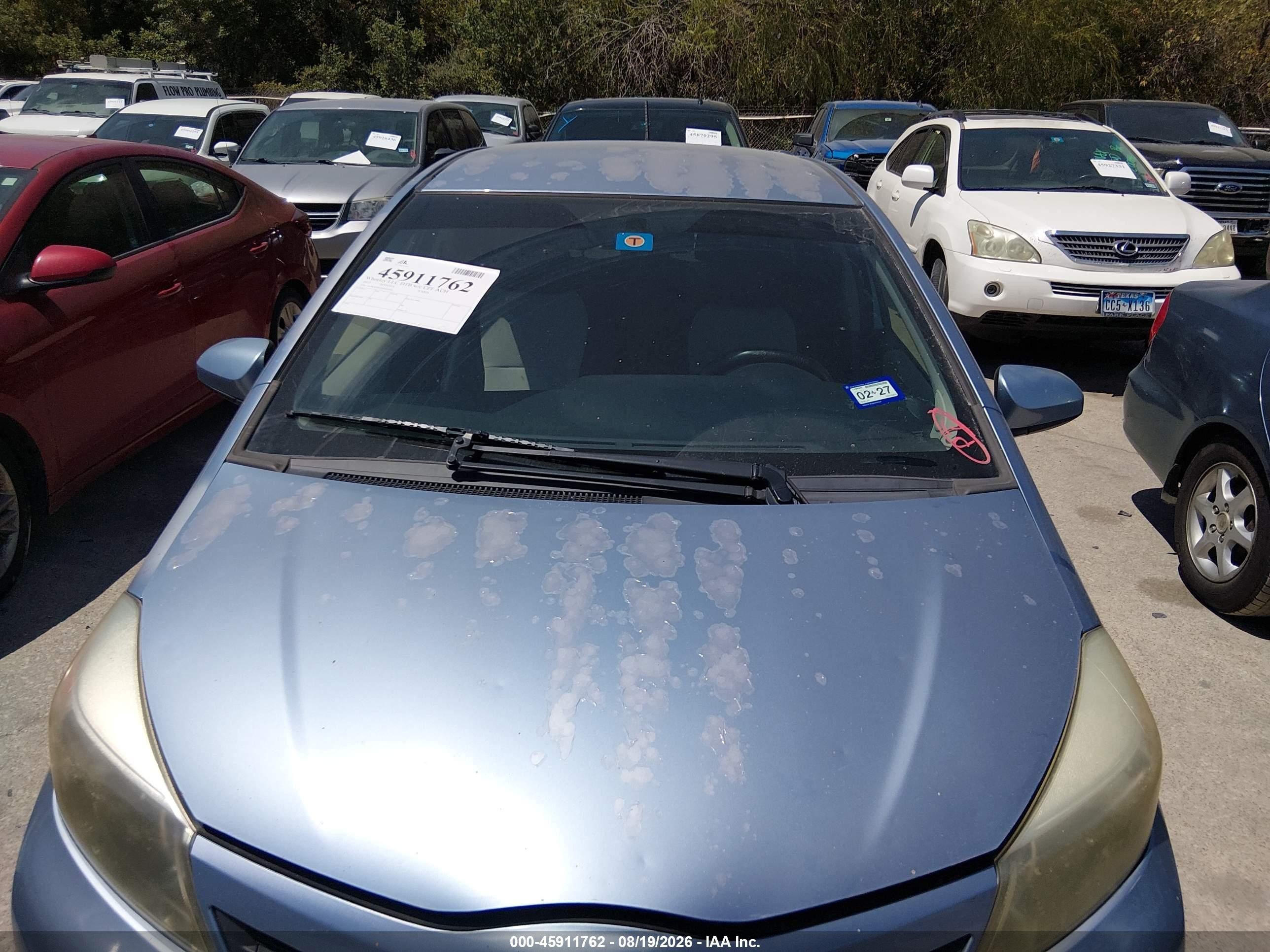 2013 Toyota Yaris Le Blue vin: JTDKTUD31DD553363