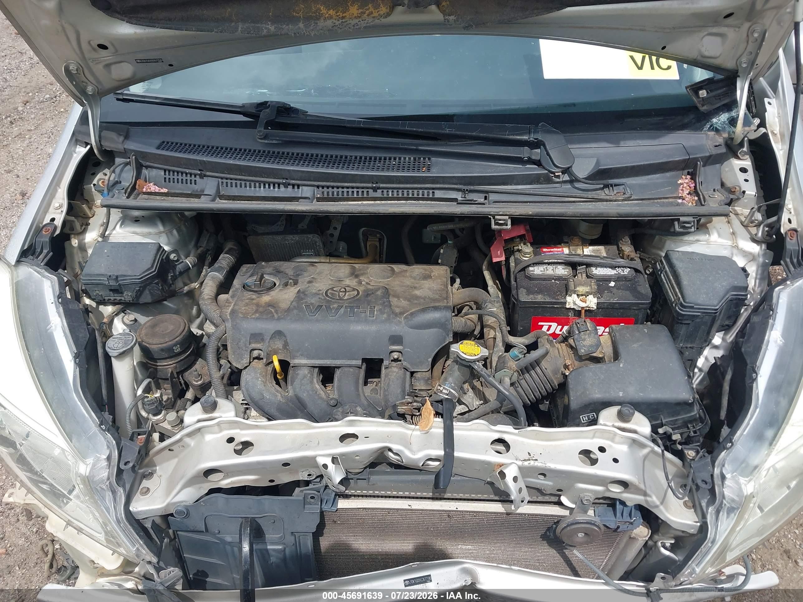 2014 Toyota Yaris Le (tmc/cbu Plant) Silver vin: JTDKTUD31ED577180