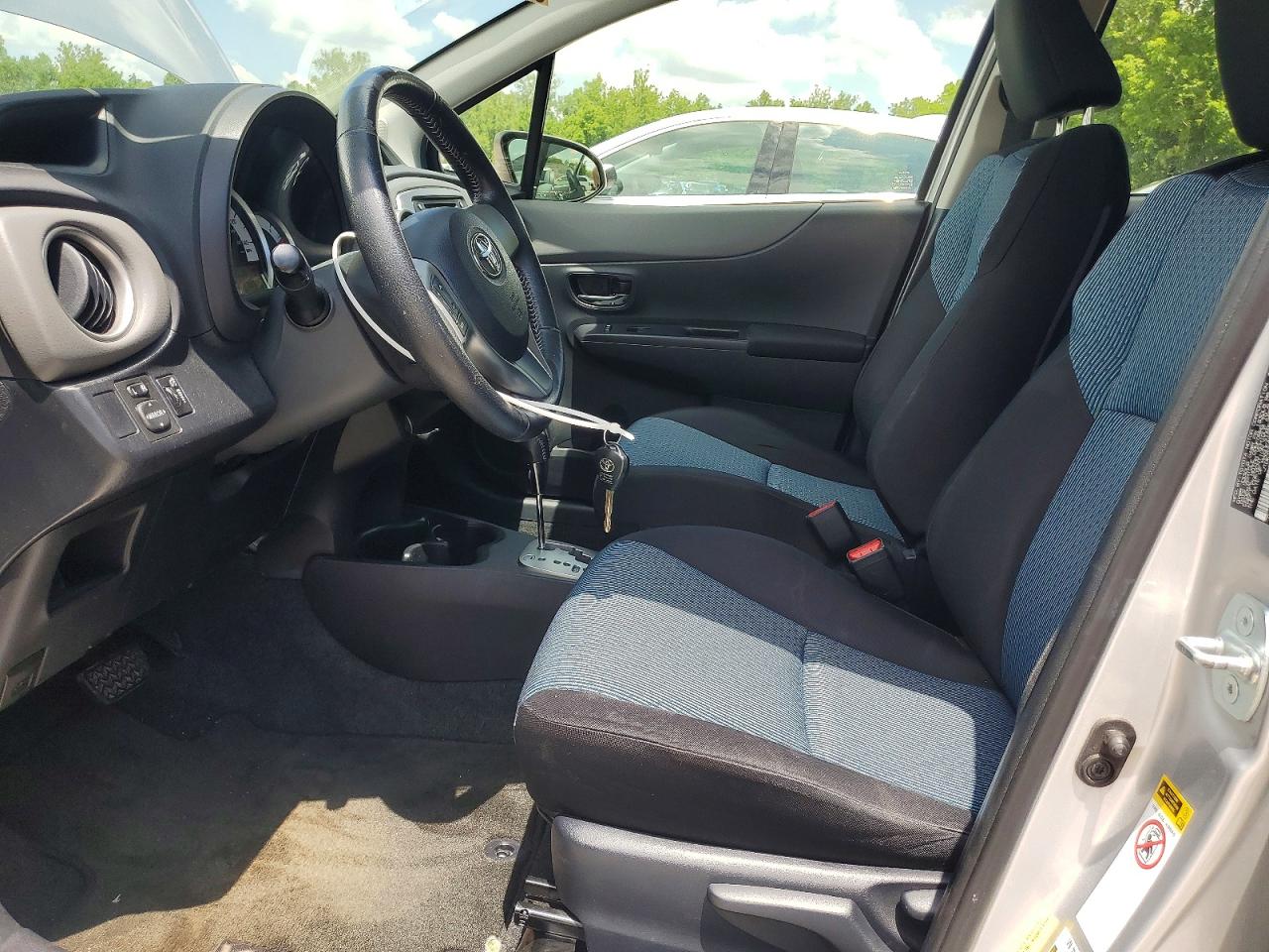 2014 Toyota Yaris 3d Silver vin: JTDKTUD31ED593024