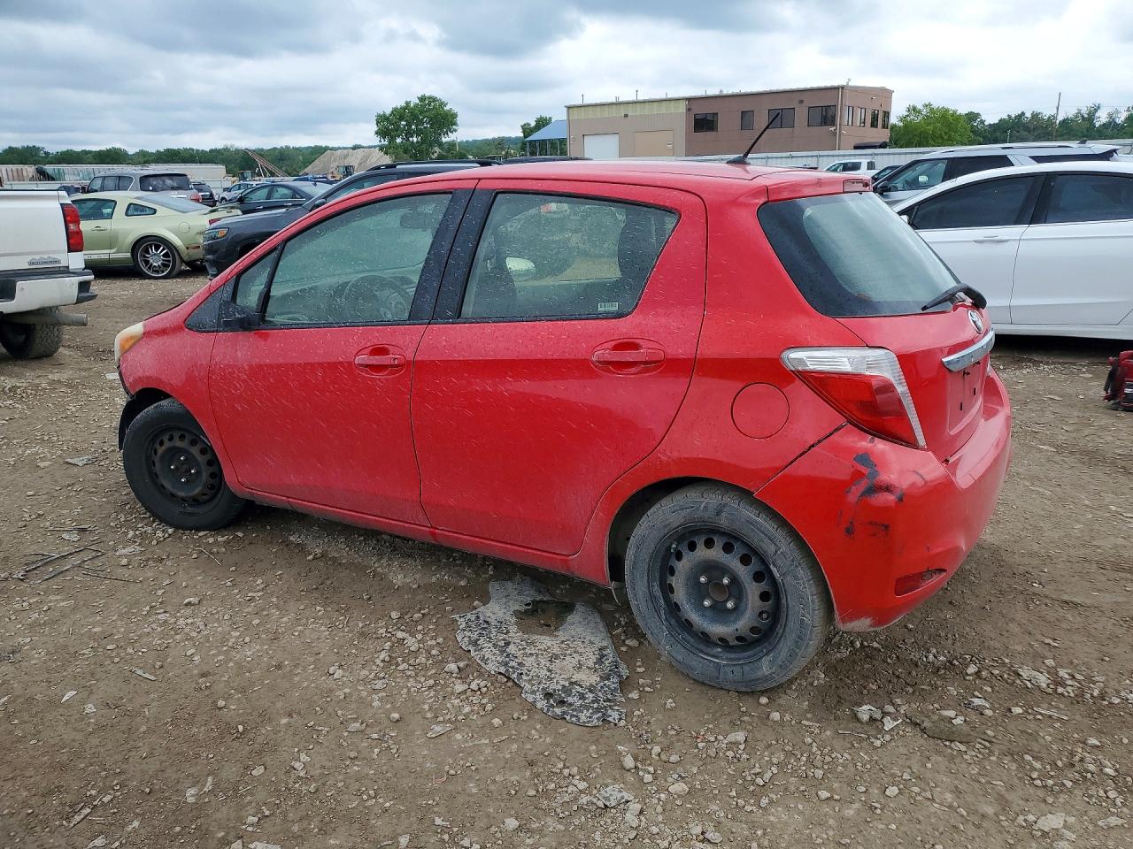 2012 Toyota Yaris 5-door L Red vin: JTDKTUD32CD530365