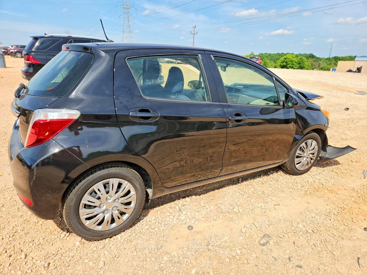 2012 Toyota Yaris 5-door L Black vin: JTDKTUD32CD533802