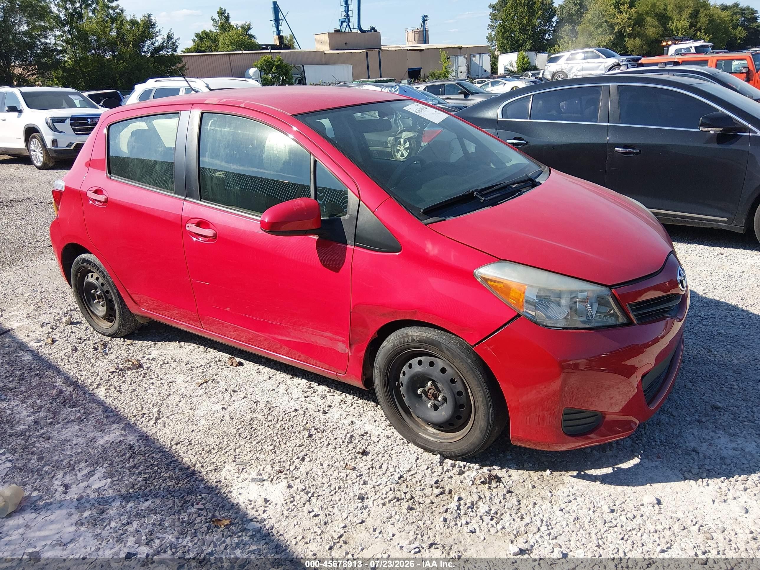 2014 Toyota Yaris Le (tmc/cbu Plant) Red vin: JTDKTUD32ED591556