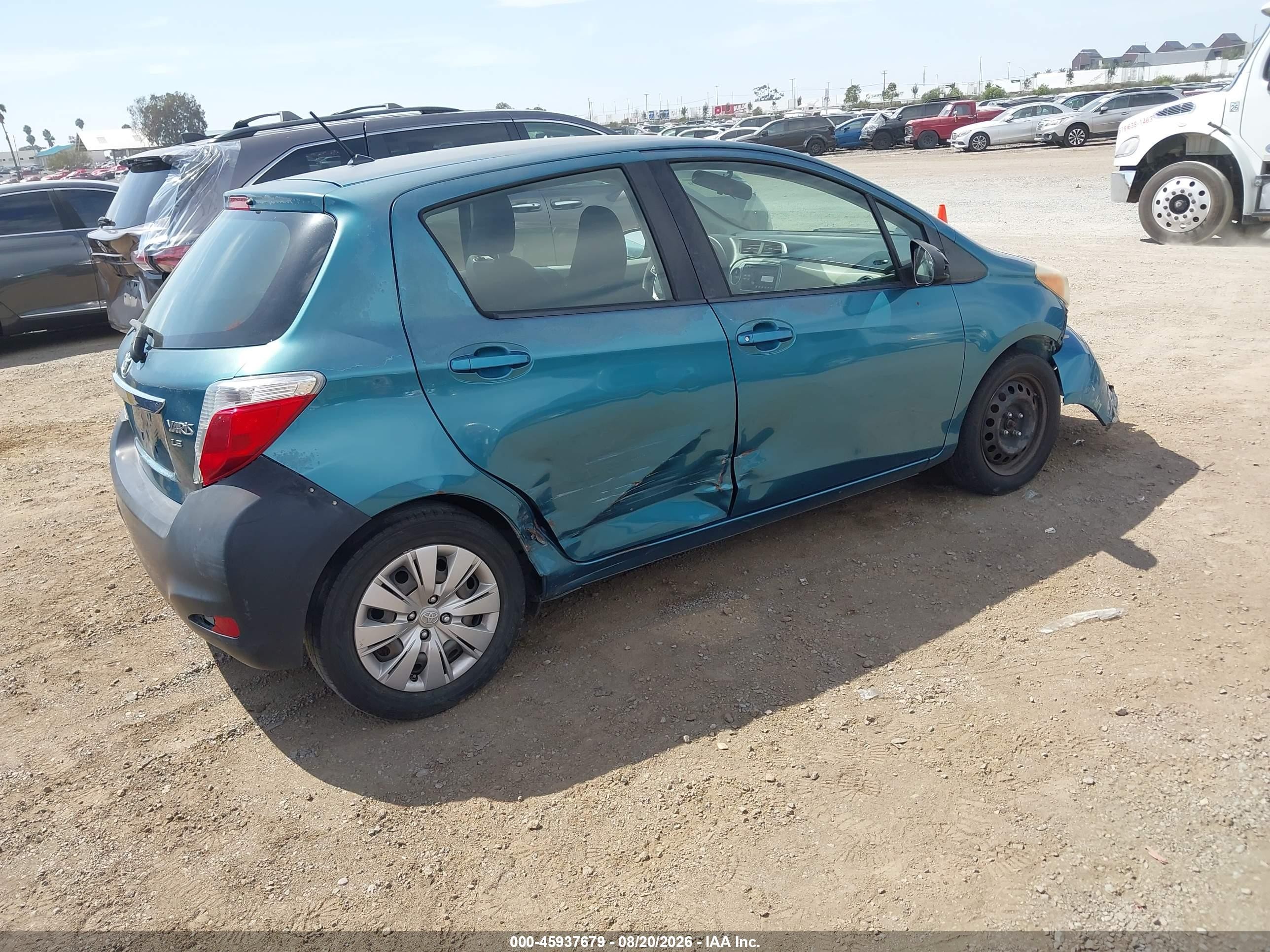 2012 Toyota Yaris Le Blue vin: JTDKTUD33CD521335