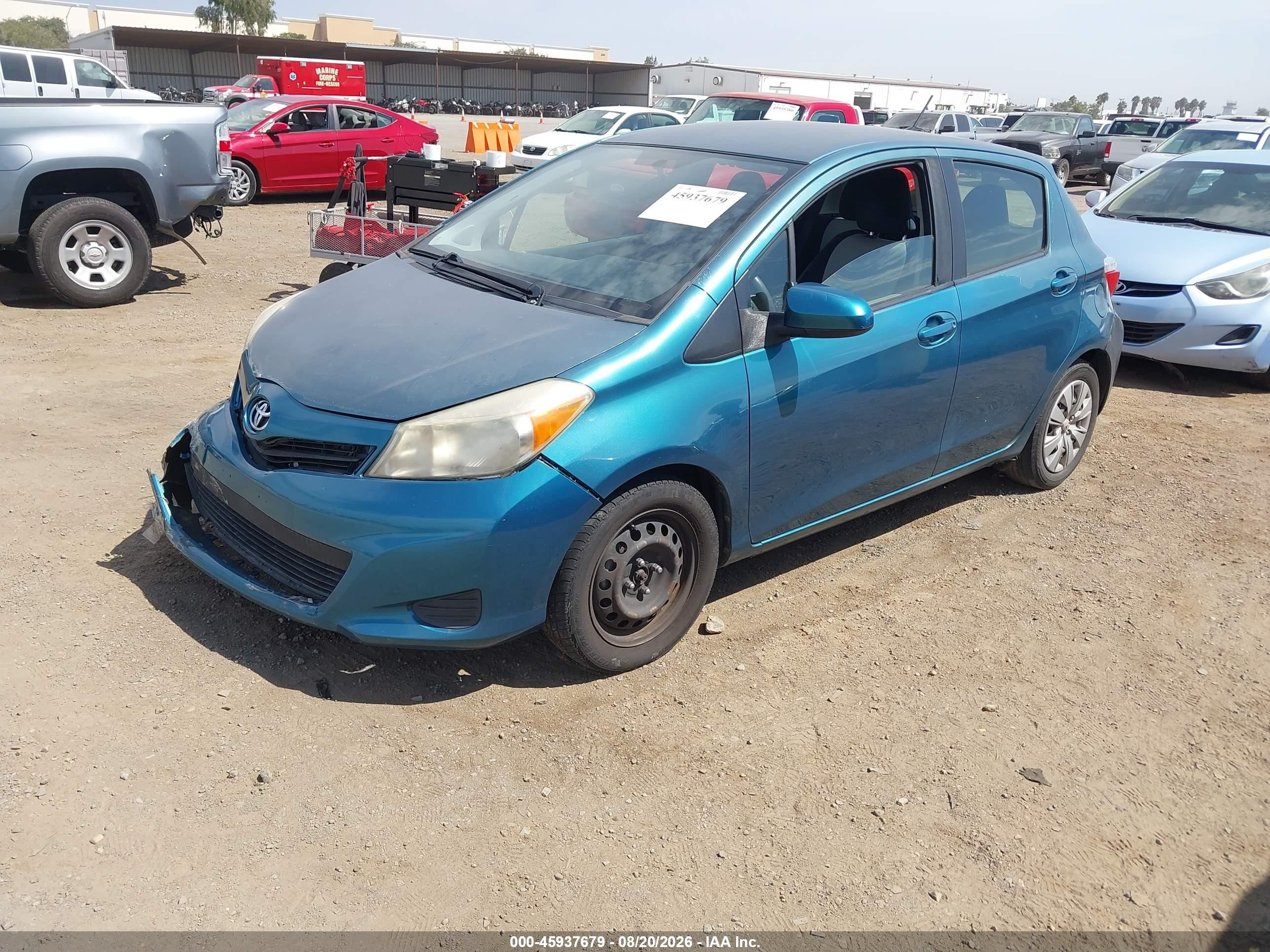 2012 Toyota Yaris Le Blue vin: JTDKTUD33CD521335