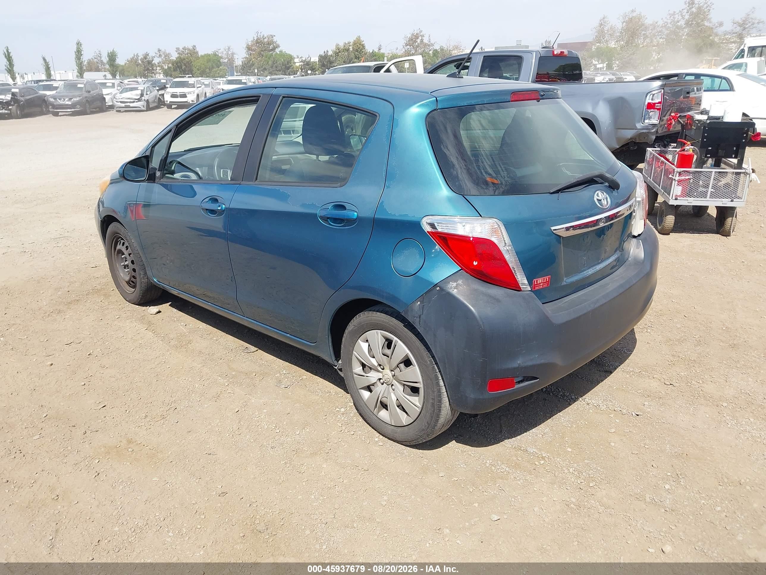 2012 Toyota Yaris Le Blue vin: JTDKTUD33CD521335