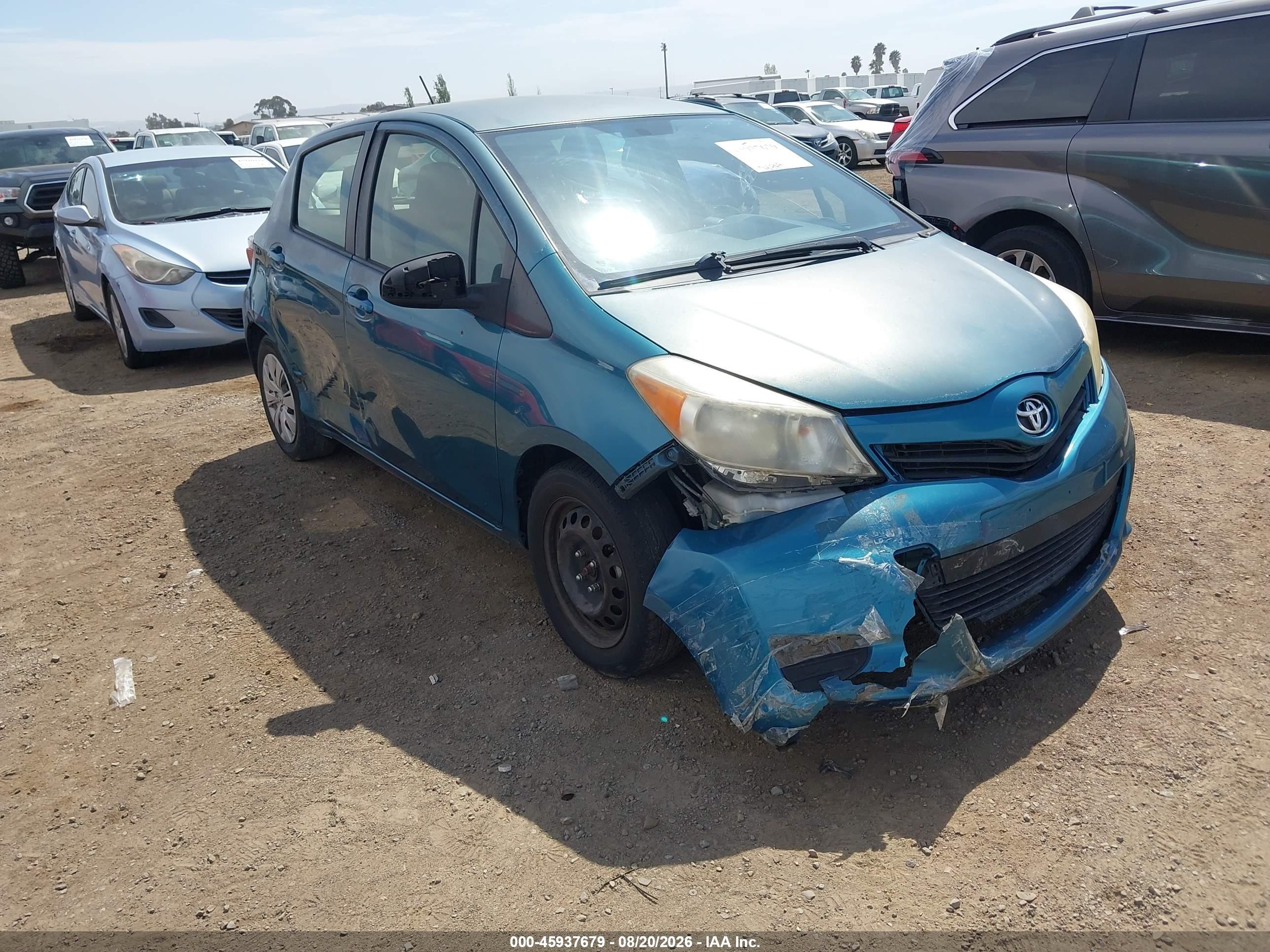 2012 Toyota Yaris Le Blue vin: JTDKTUD33CD521335