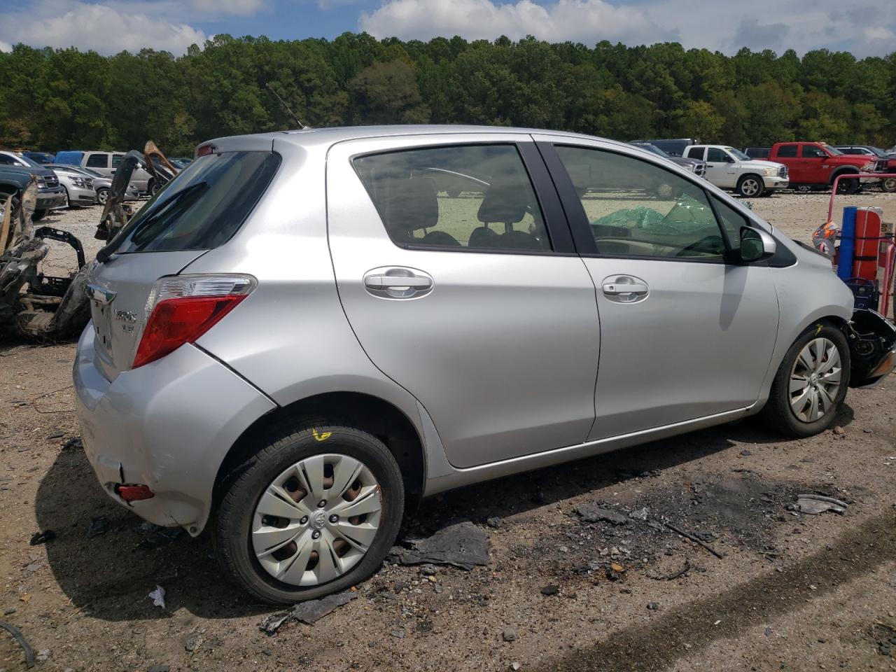 2013 Toyota Yaris Gray vin: JTDKTUD34DD545550