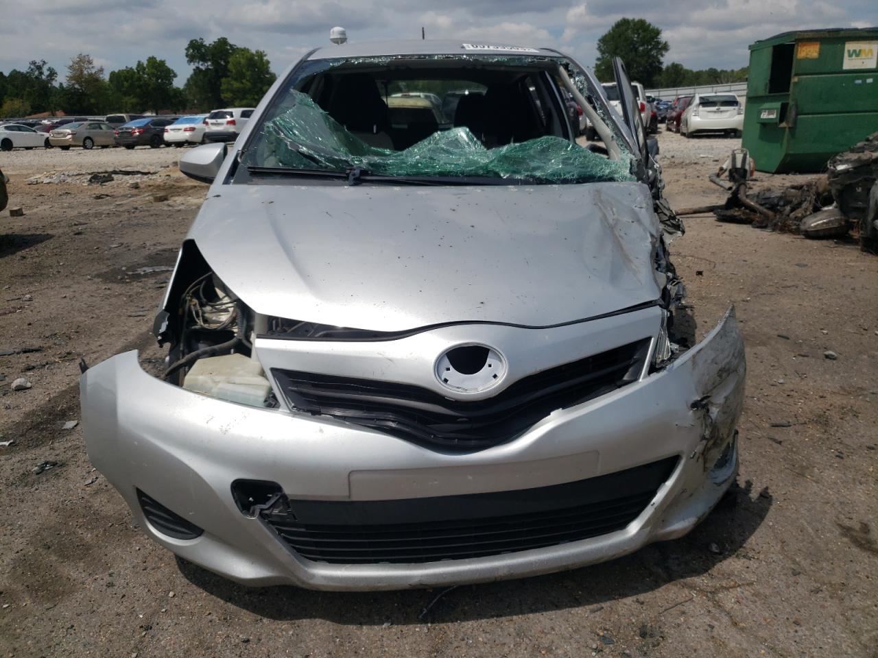 2013 Toyota Yaris Gray vin: JTDKTUD34DD545550