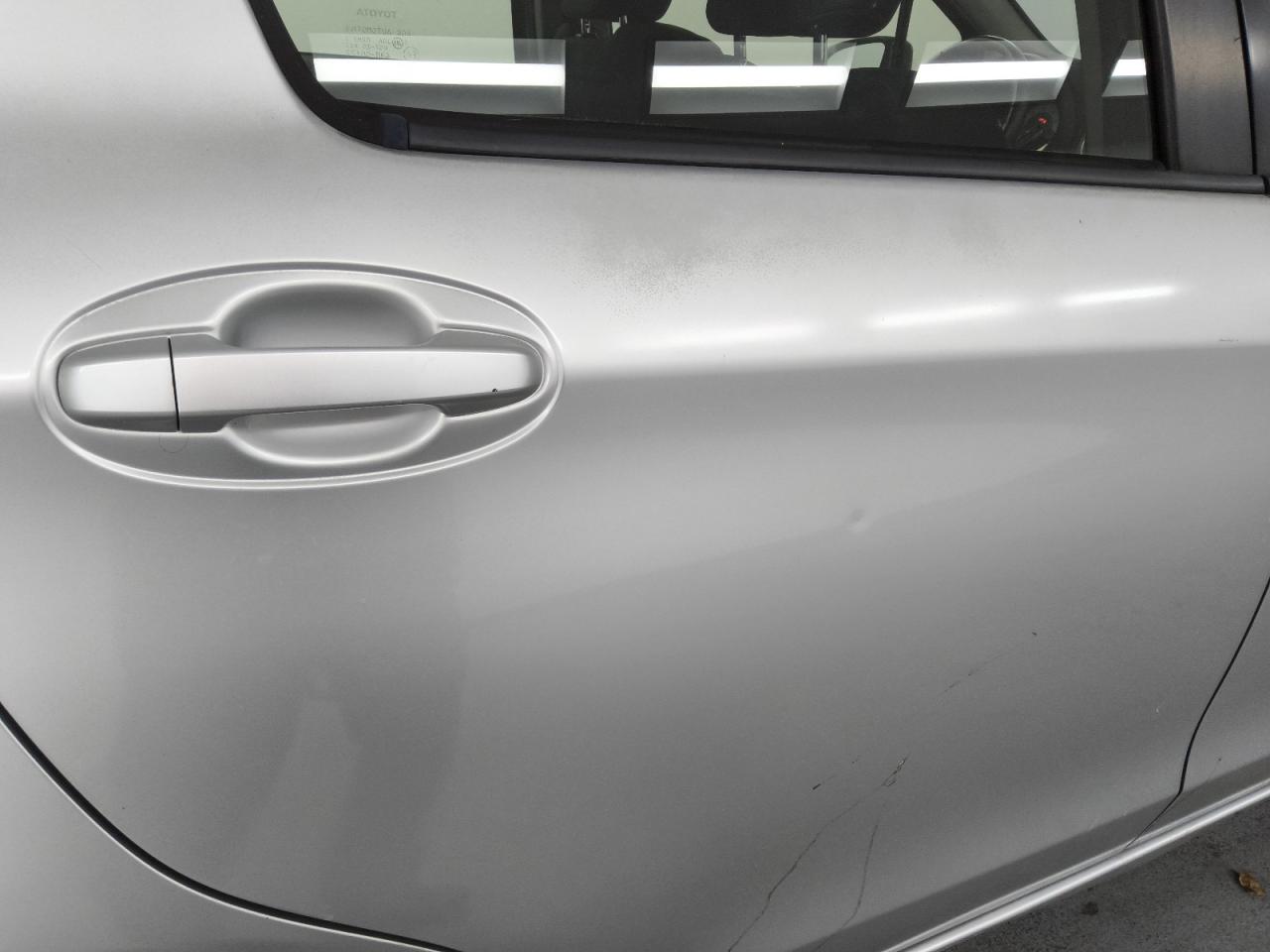 2013 Toyota Yaris 5-door Se Silver vin: JTDKTUD34DD563658 Damage: Right Rear Door, Oxidized, > 12 Inches