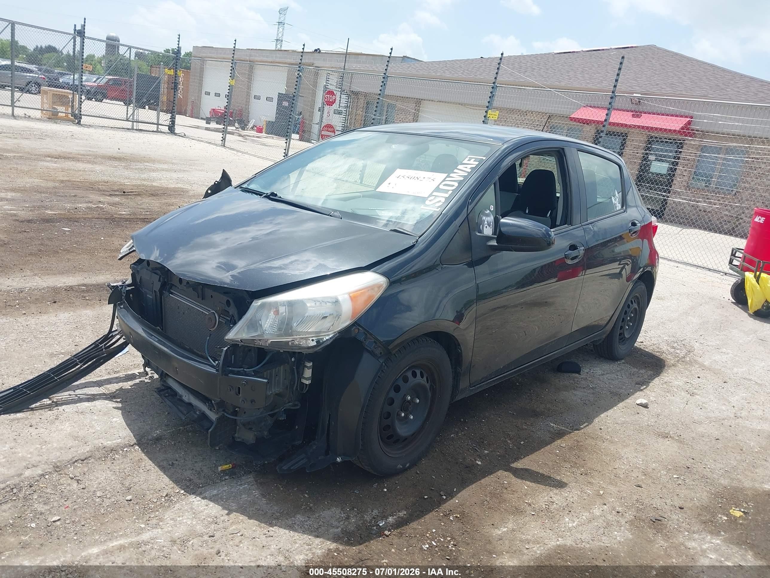 2014 Toyota Yaris Le (tmc/cbu Plant) Black vin: JTDKTUD35ED588067