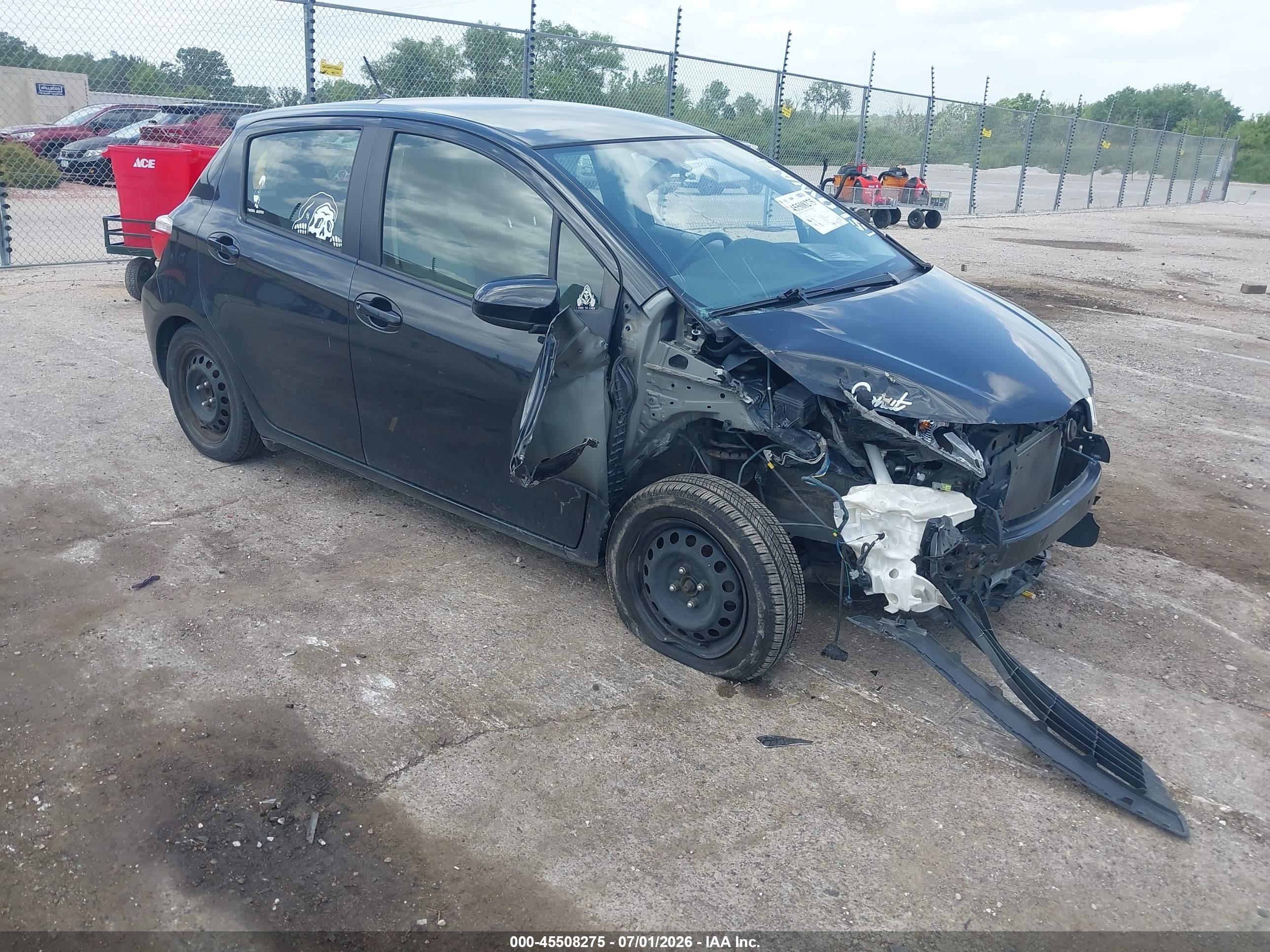 2014 Toyota Yaris Le (tmc/cbu Plant) Black vin: JTDKTUD35ED588067