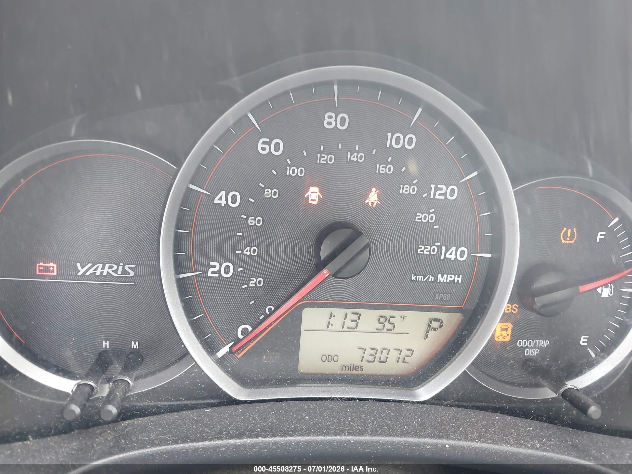 2014 Toyota Yaris Le (tmc/cbu Plant) Black vin: JTDKTUD35ED588067