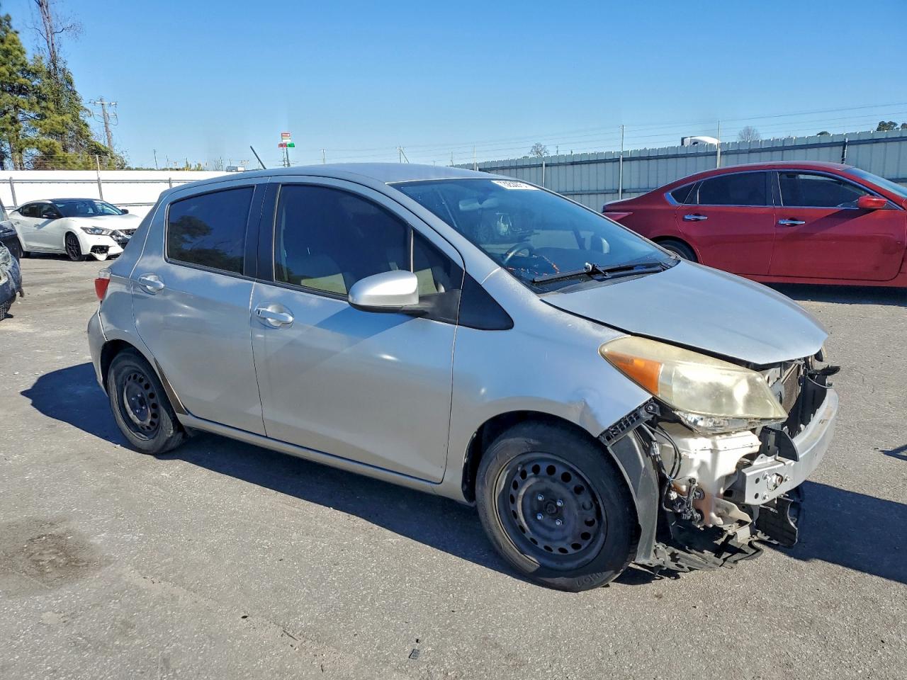 2012 Toyota Yaris Silver vin: JTDKTUD36CD522995
