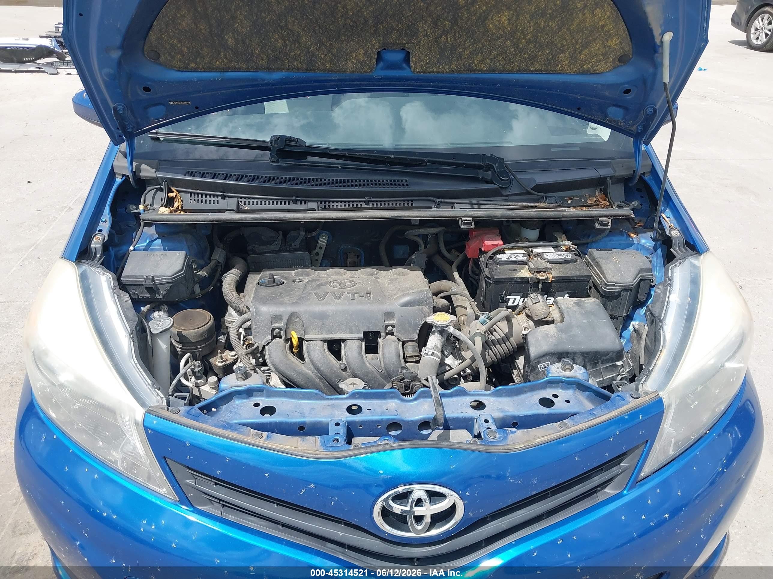 2013 Toyota Yaris Le Blue vin: JTDKTUD36DD561118