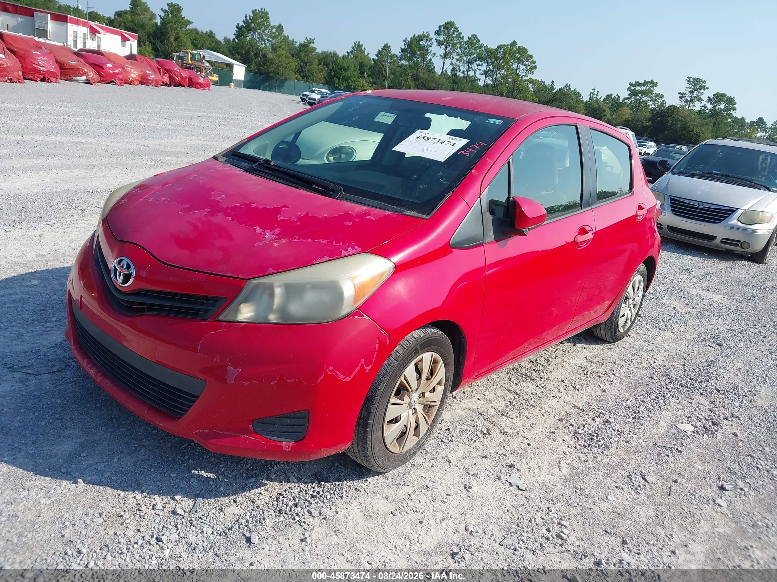 2013 Toyota Yaris Le Red vin: JTDKTUD36DD566920