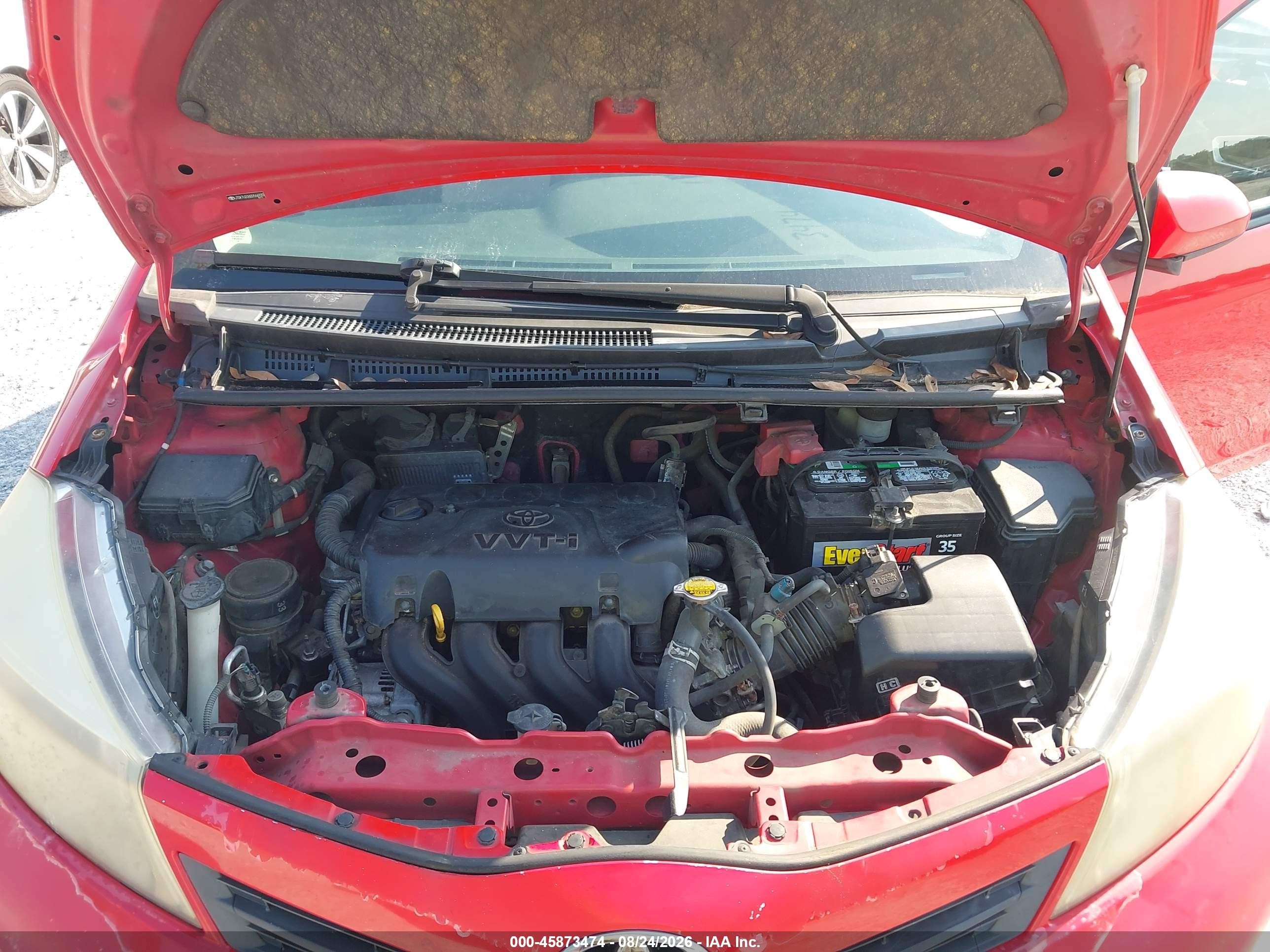 2013 Toyota Yaris Le Red vin: JTDKTUD36DD566920