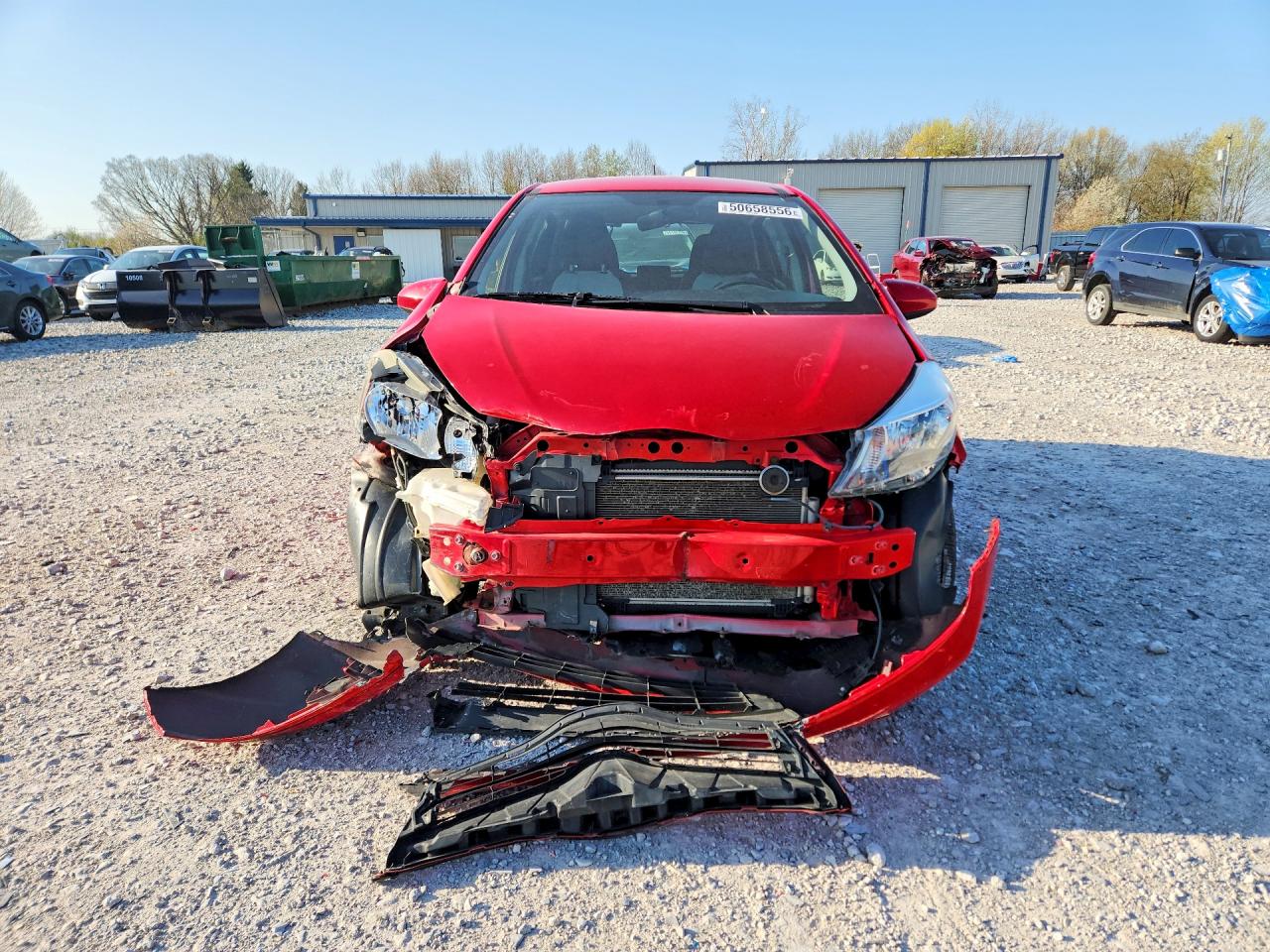 2012 Toyota Yaris 5-door L Red vin: JTDKTUD37CD530944