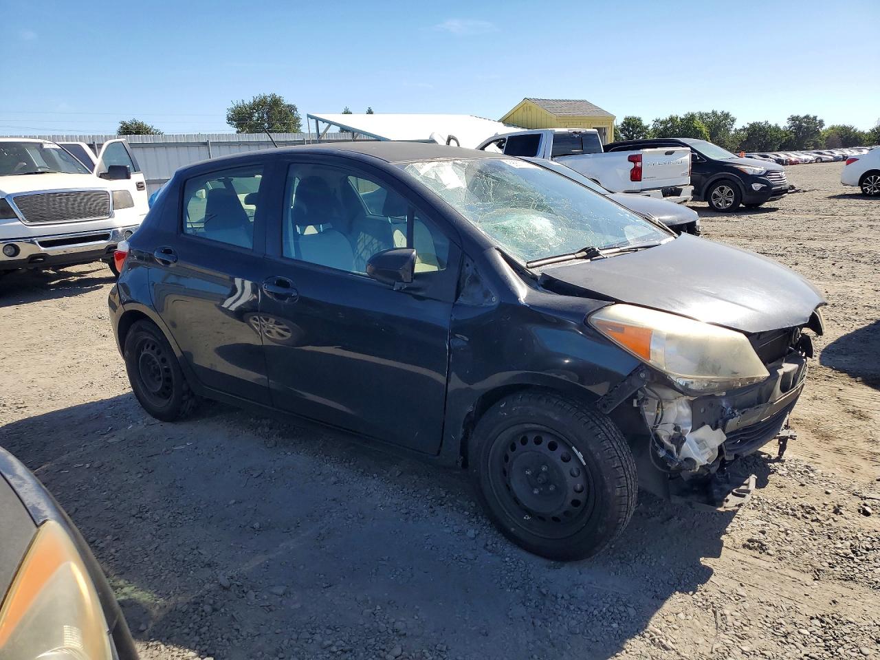 2013 Toyota Yaris 5-door Le Черный vin: JTDKTUD37DD559622
