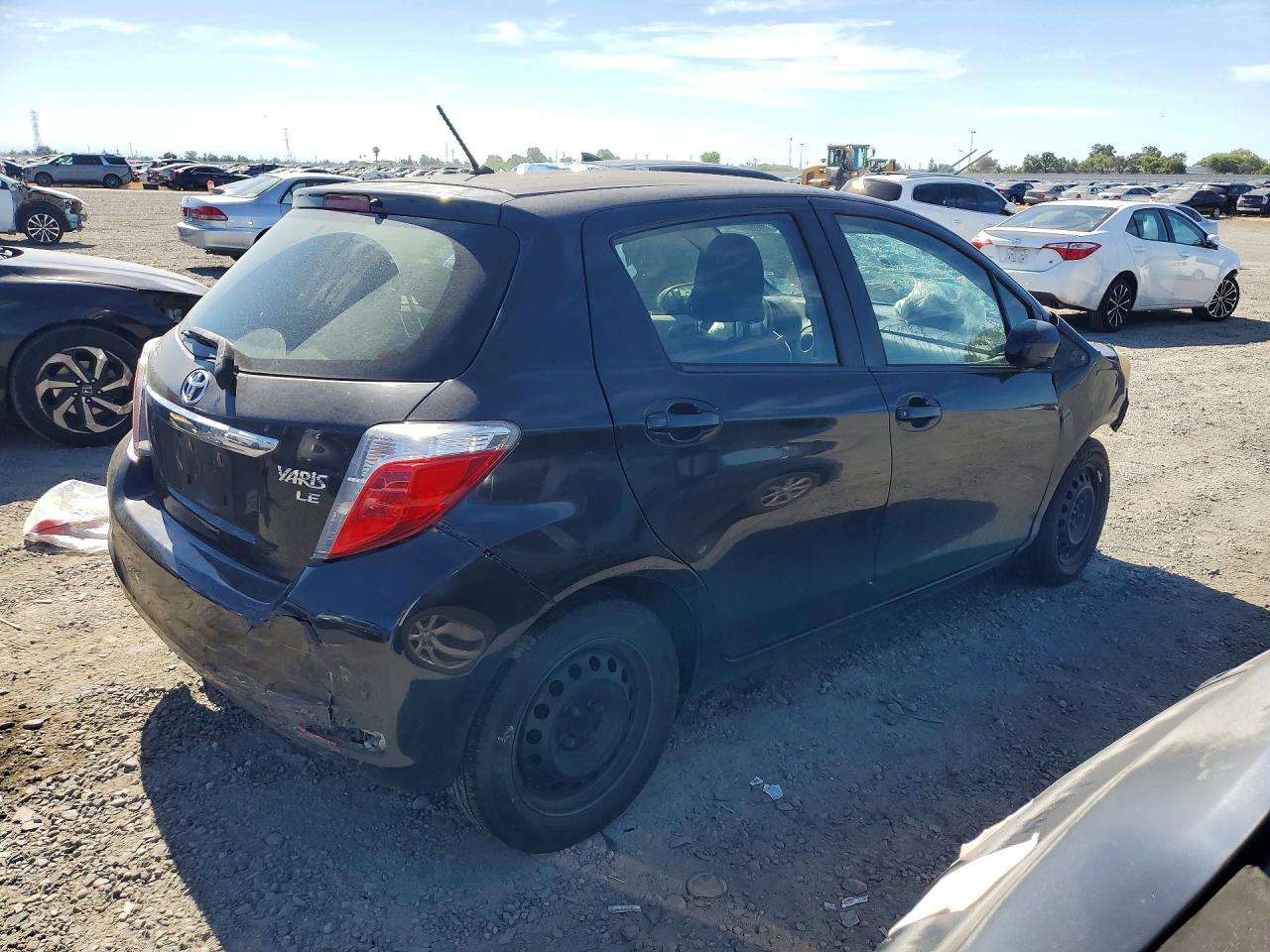 2013 Toyota Yaris 5-door Le Черный vin: JTDKTUD37DD559622