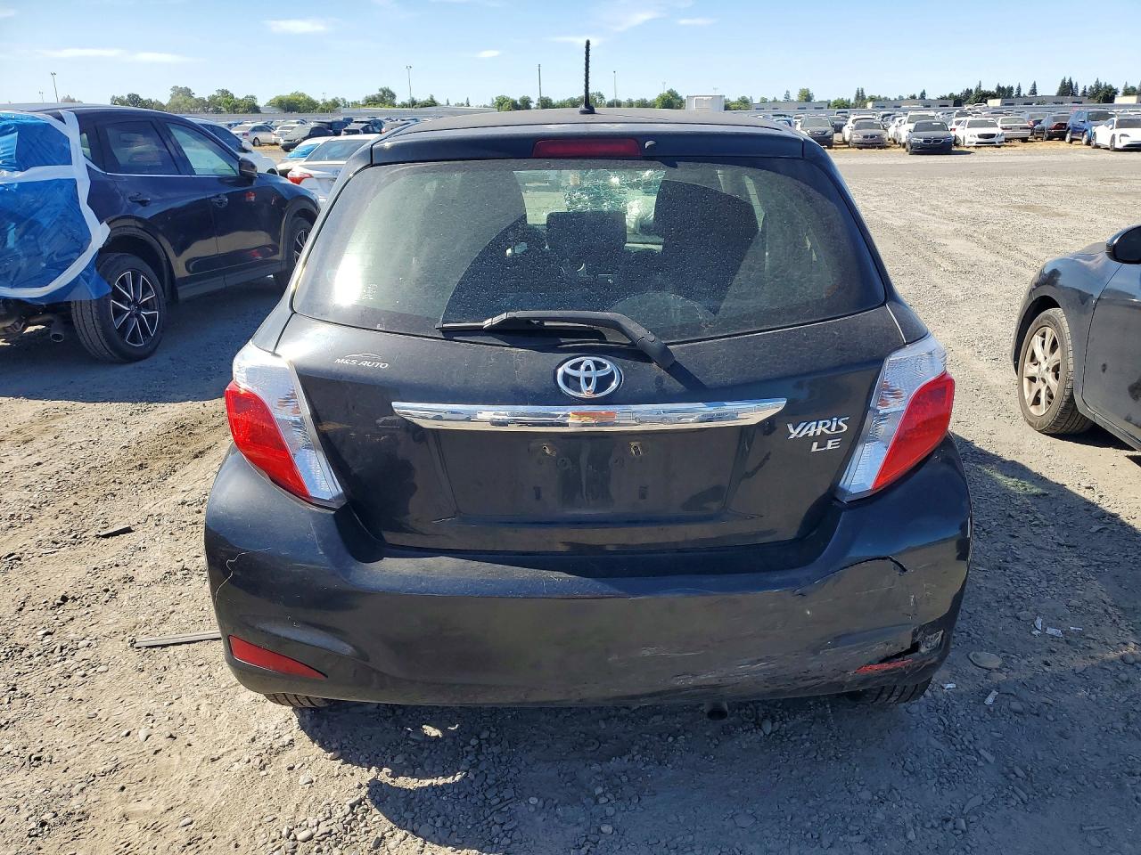 2013 Toyota Yaris 5-door Le Черный vin: JTDKTUD37DD559622