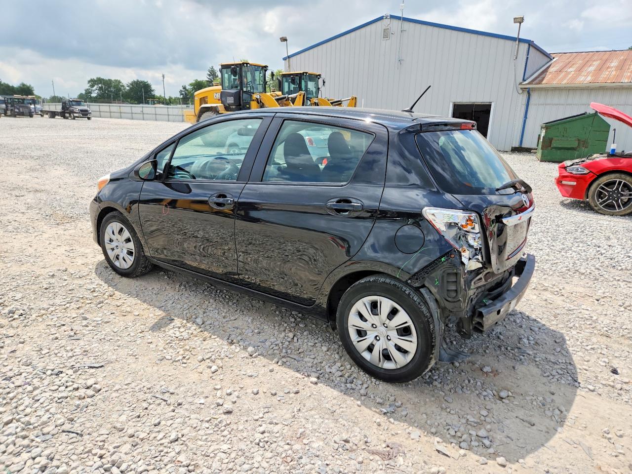 2012 Toyota Yaris 5-door Le Черный vin: JTDKTUD38CD504742