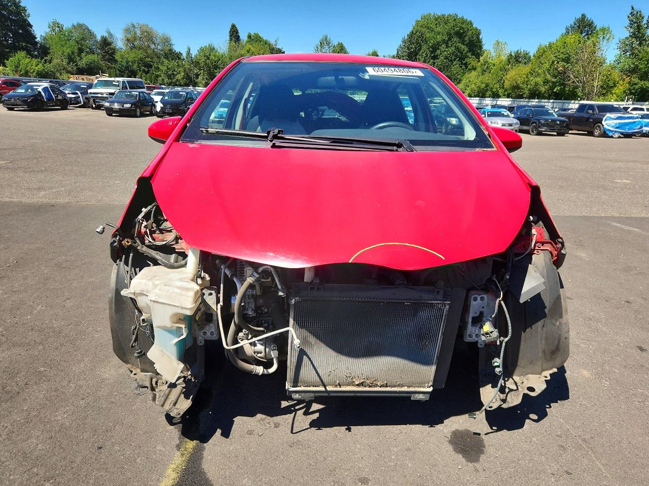 2013 Toyota Yaris 5-door Le Red vin: JTDKTUD38DD563534