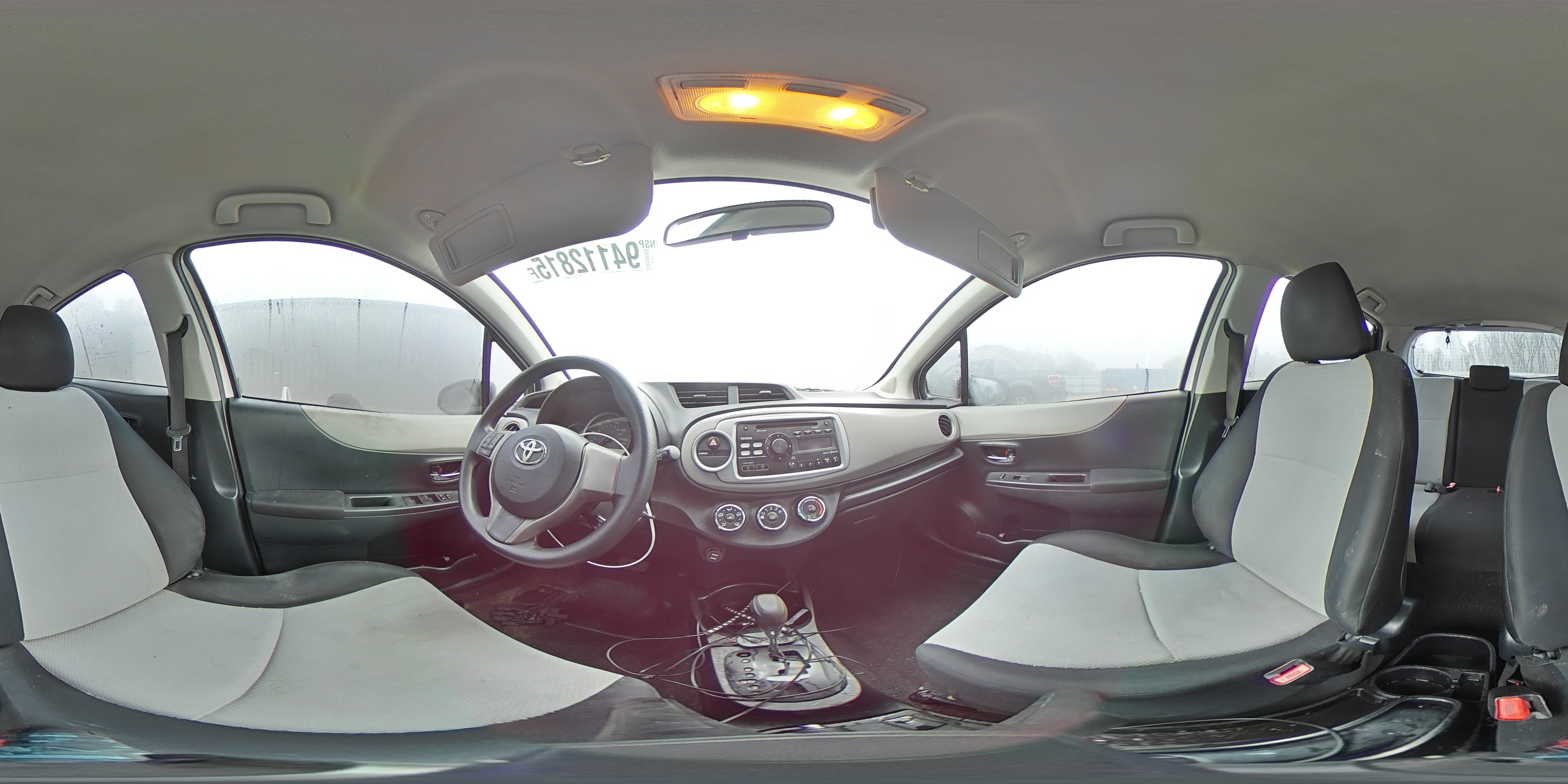 2013 Toyota Yaris White vin: JTDKTUD38DD567471