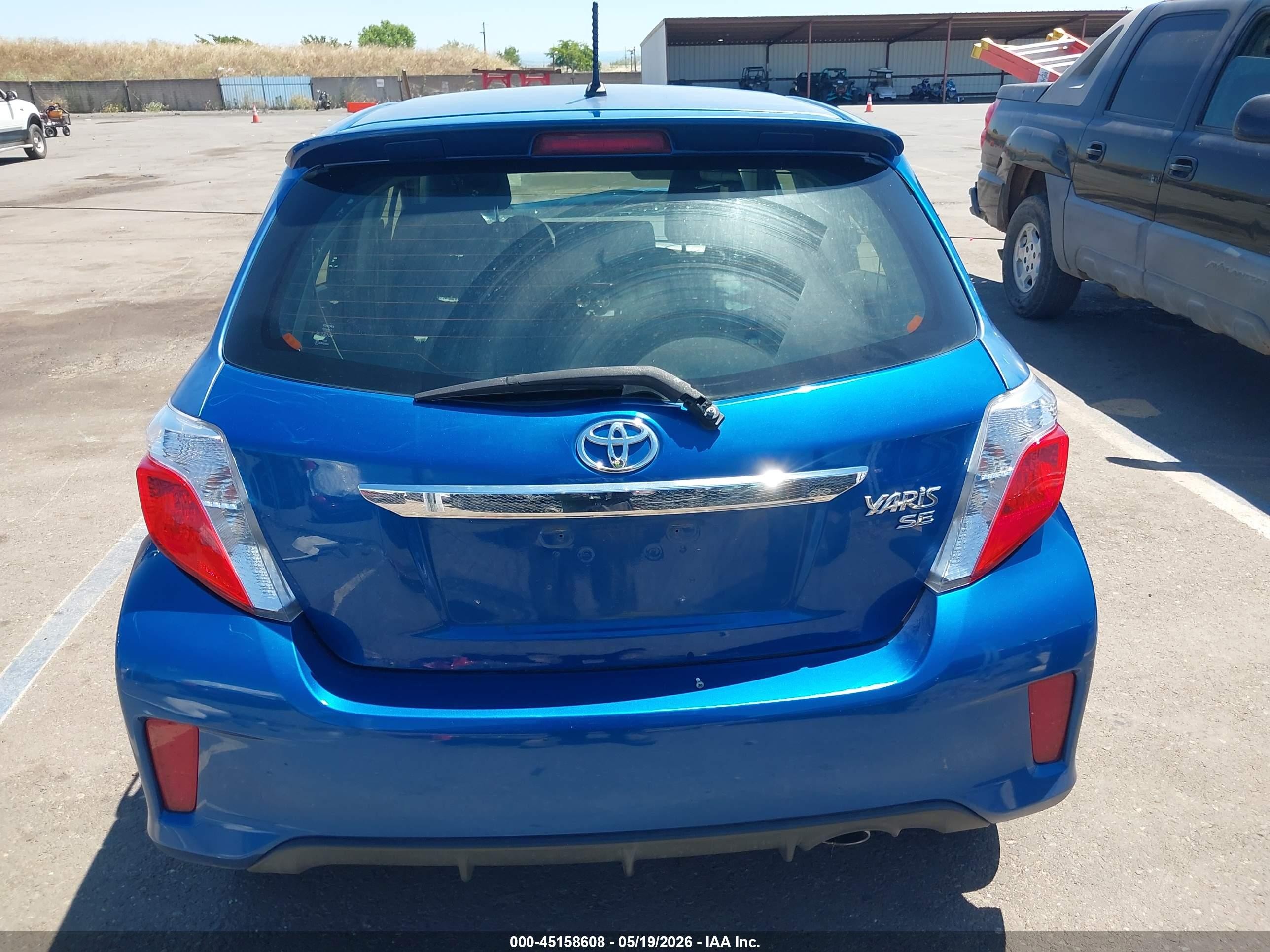 2013 Toyota Yaris Se Синий vin: JTDKTUD38DD570001